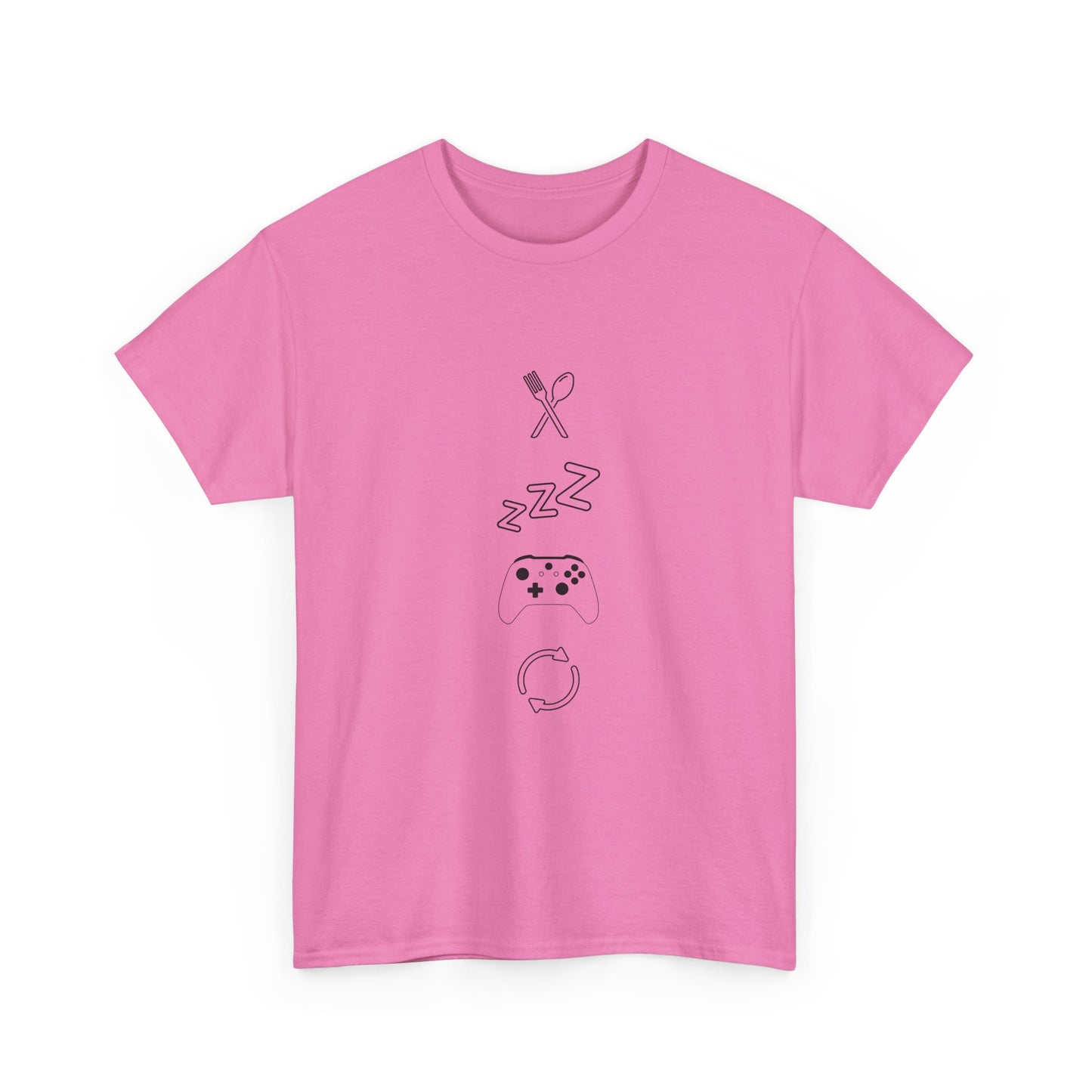 Eat Sleep Game Repeat T‑Shirt – Light