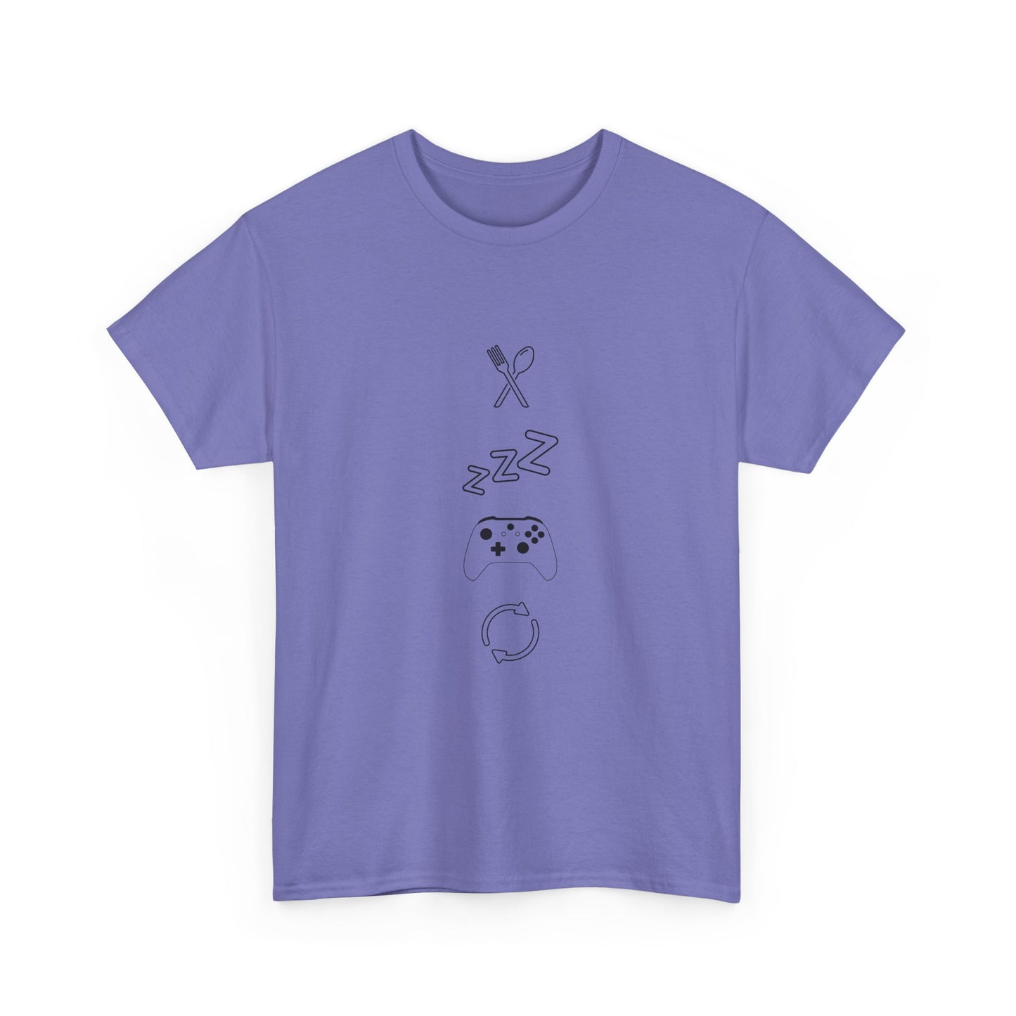 Eat Sleep Game Repeat T‑Shirt – Light