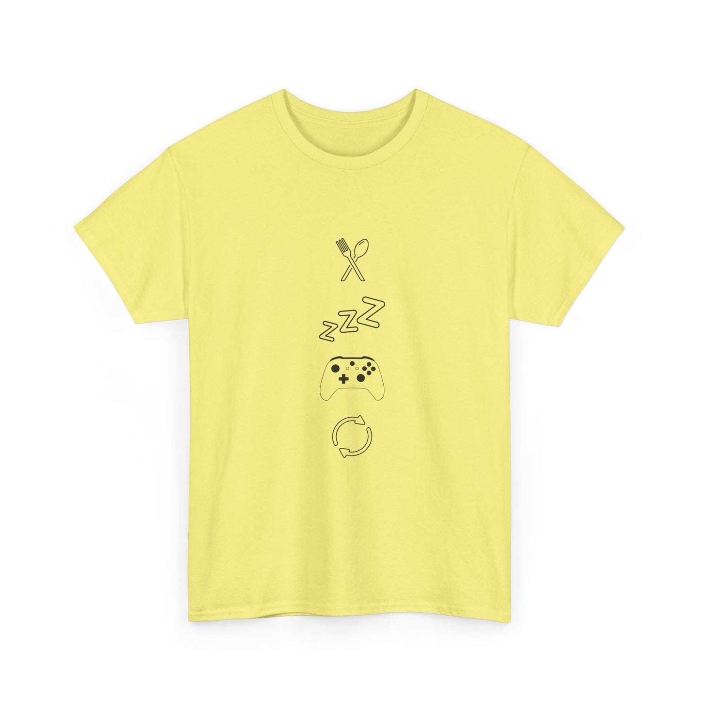 Eat Sleep Game Repeat T‑Shirt – Light