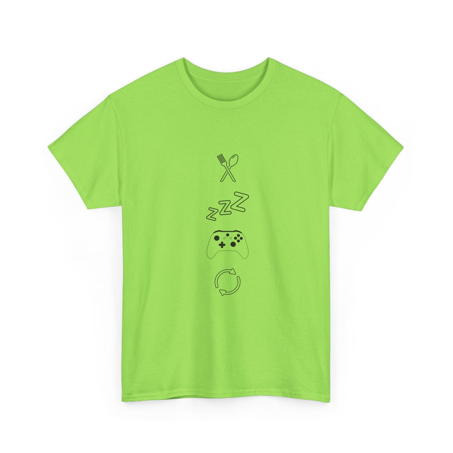 Eat Sleep Game Repeat T‑Shirt – Light