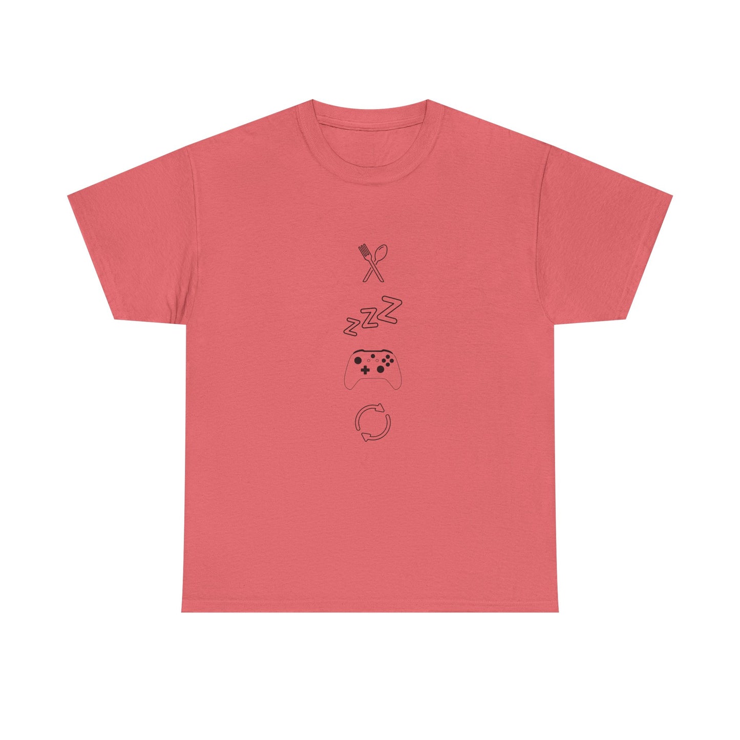 Eat Sleep Game Repeat T‑Shirt – Light