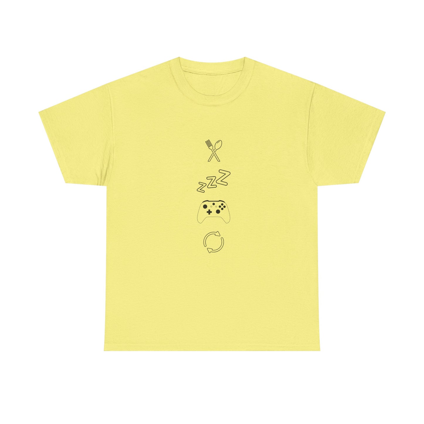 Eat Sleep Game Repeat T‑Shirt – Light