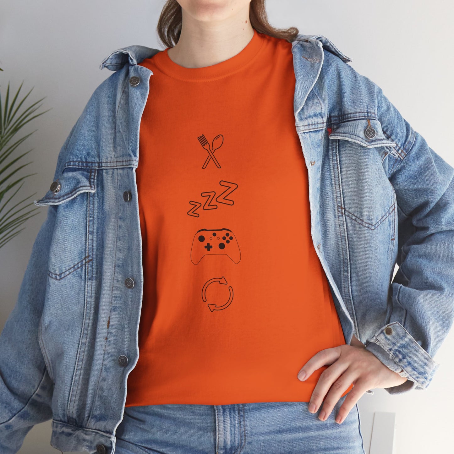 Eat Sleep Game Repeat T‑Shirt – Light