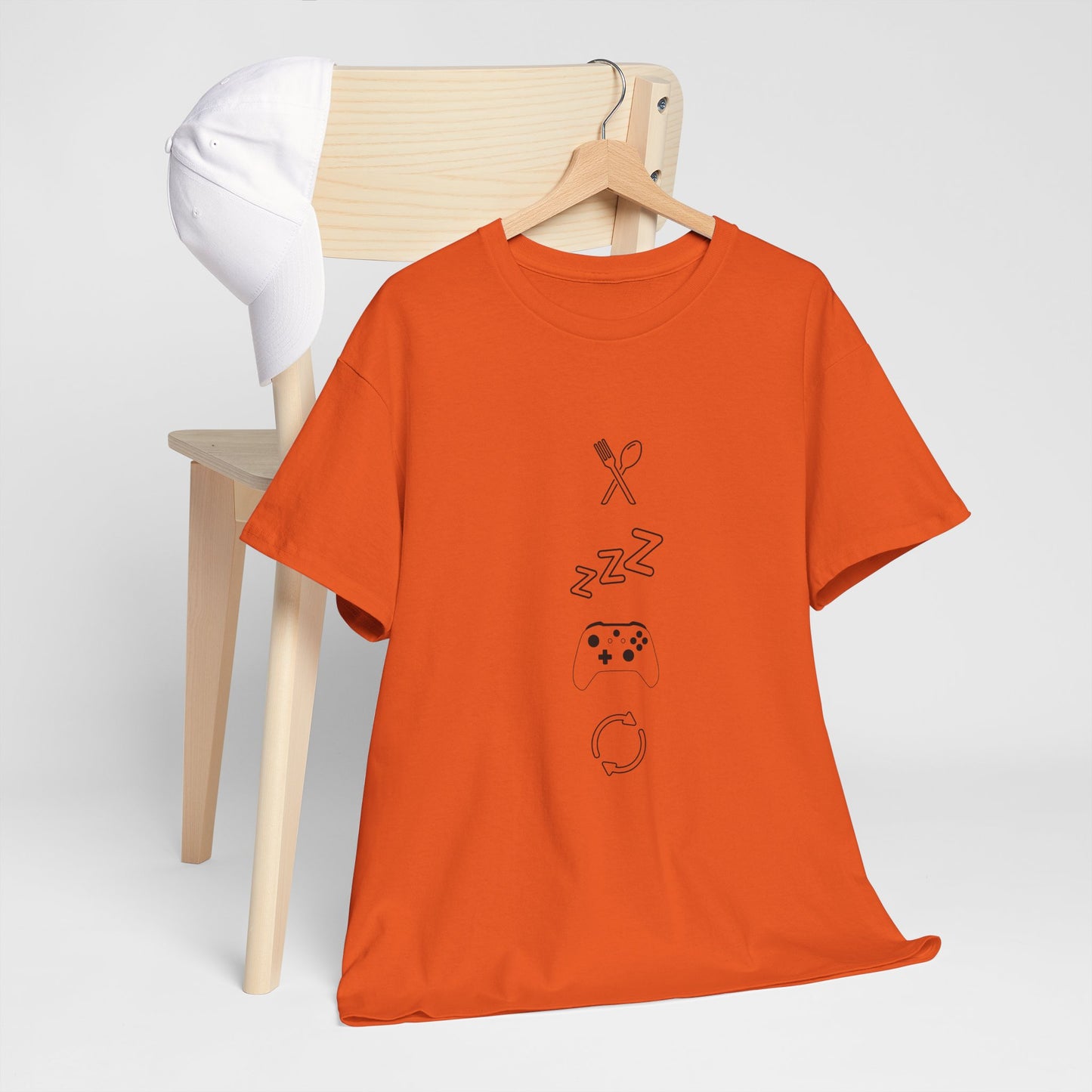 Eat Sleep Game Repeat T‑Shirt – Light