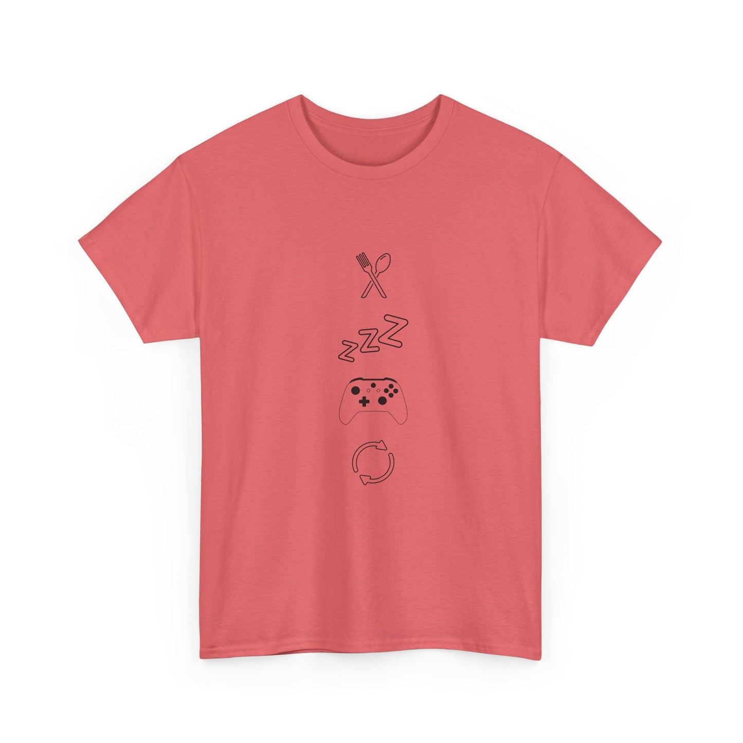 Eat Sleep Game Repeat T‑Shirt – Light