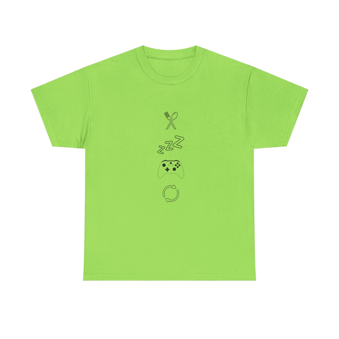 Eat Sleep Game Repeat T‑Shirt – Light