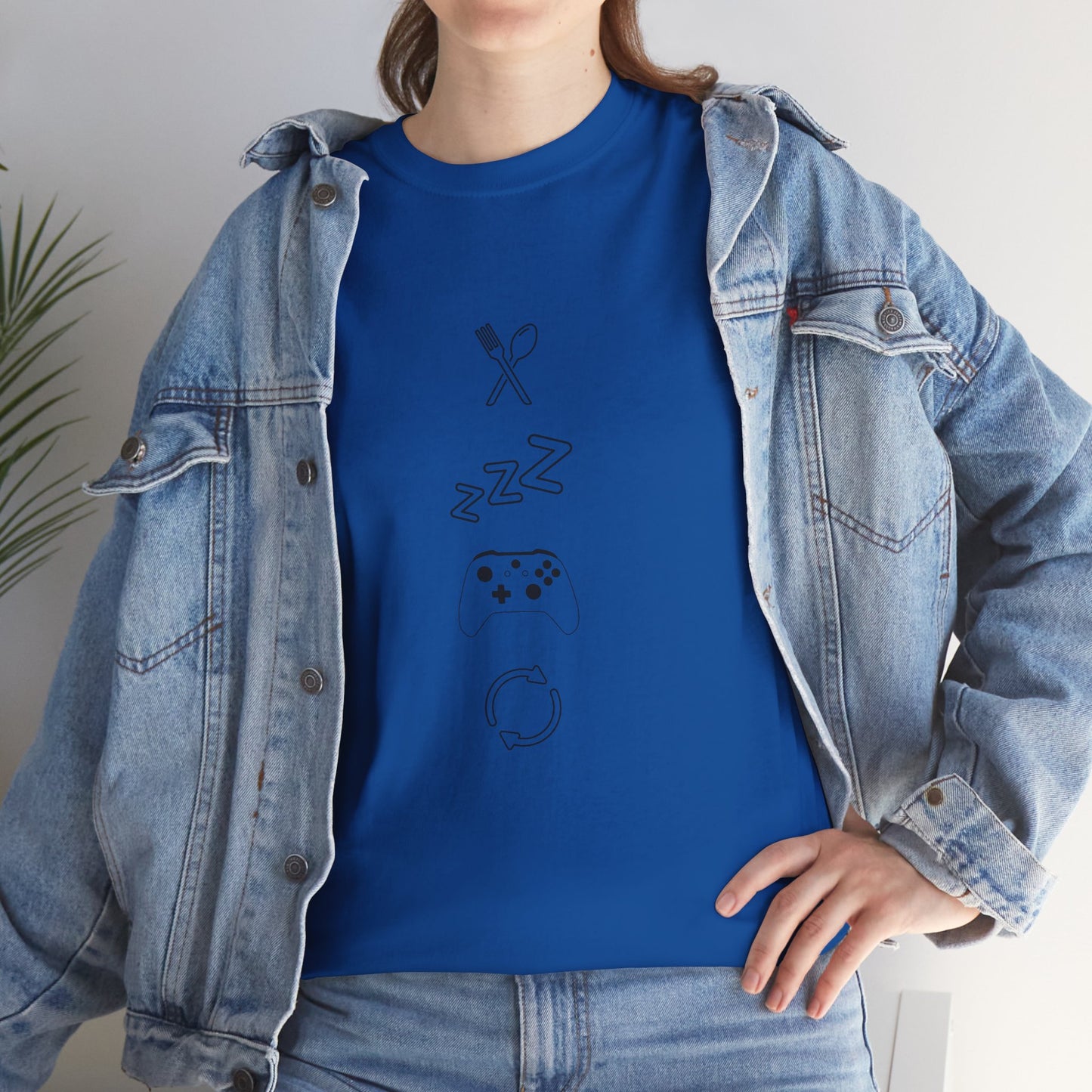 Eat Sleep Game Repeat T‑Shirt – Light