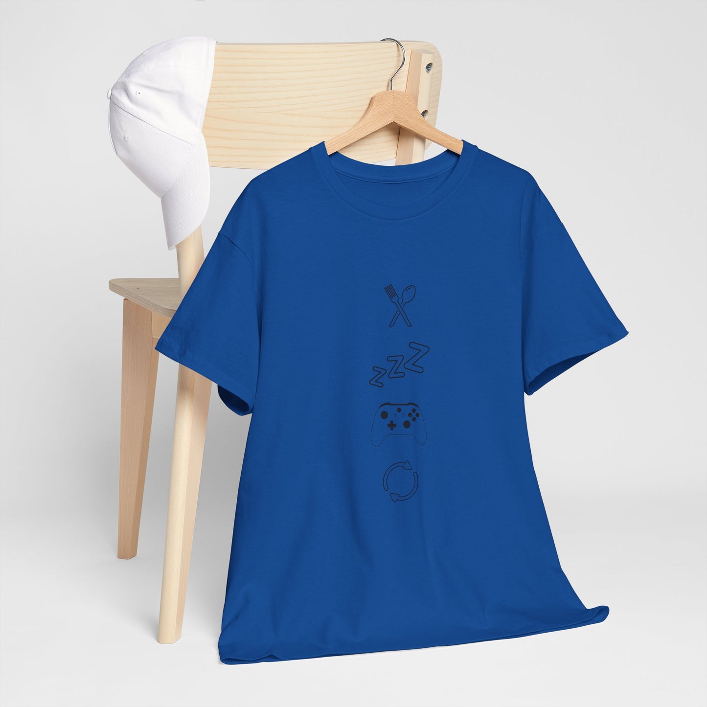 Eat Sleep Game Repeat T‑Shirt – Light