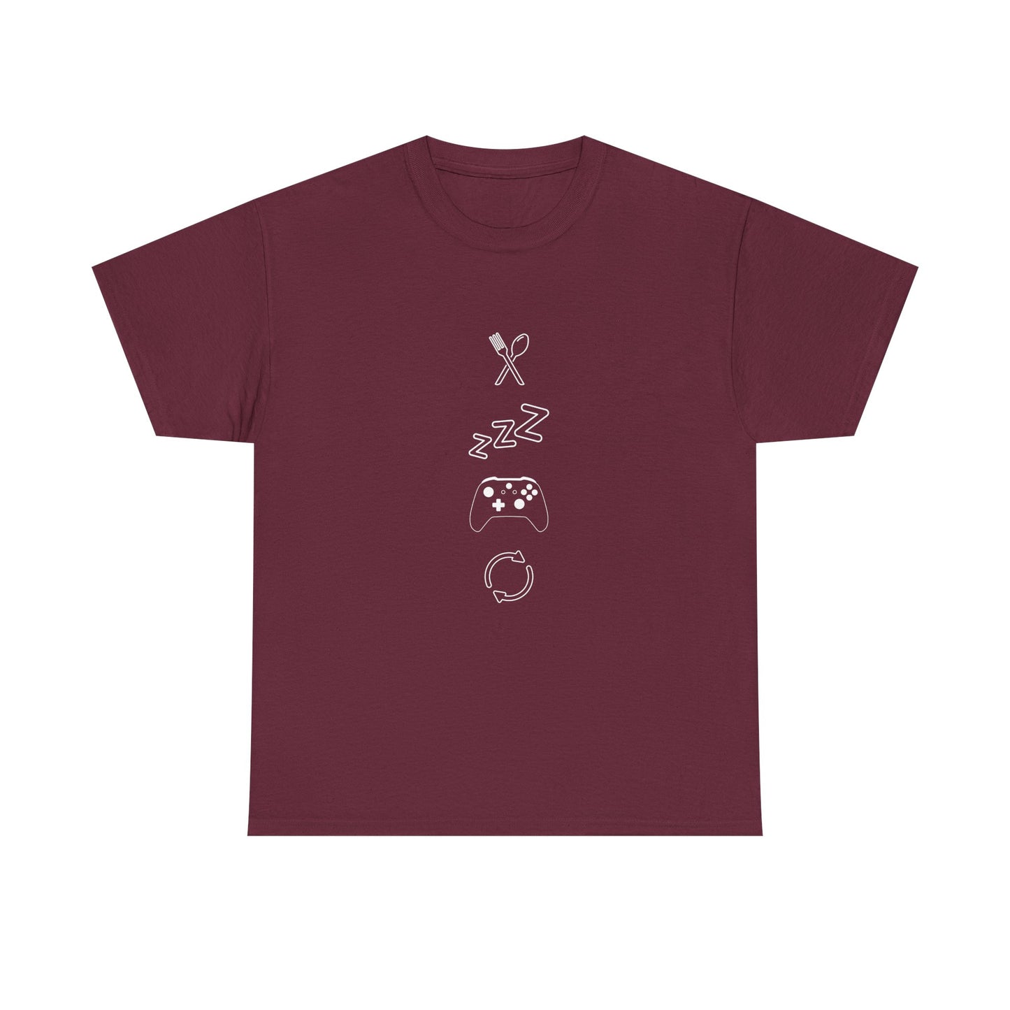 Eat Sleep Game Repeat T‑Shirt – Dark