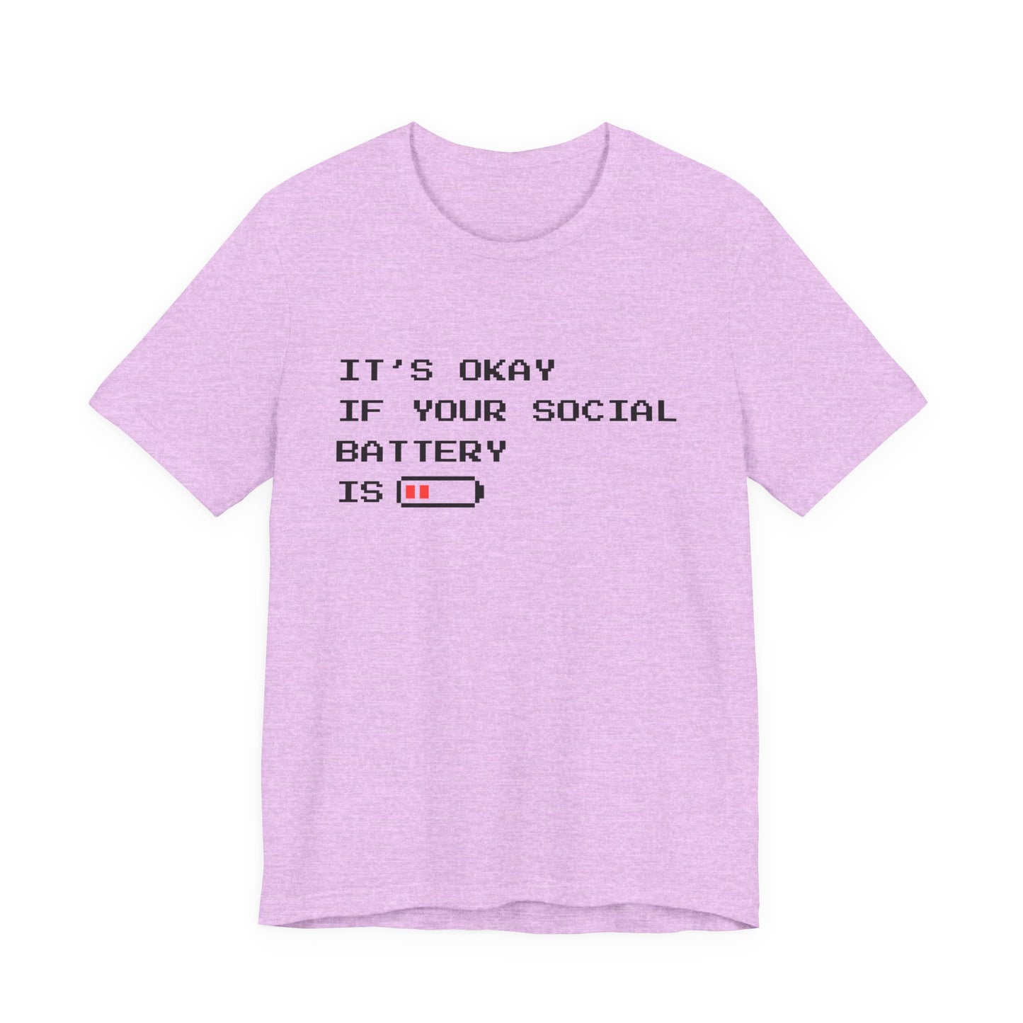 Social Battery Low T‑Shirt – Light