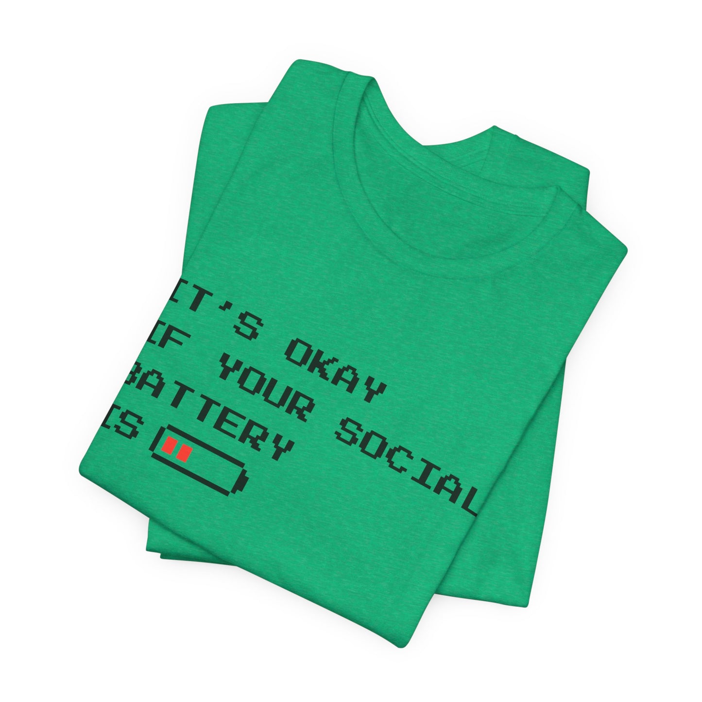 Social Battery Low T‑Shirt – Light