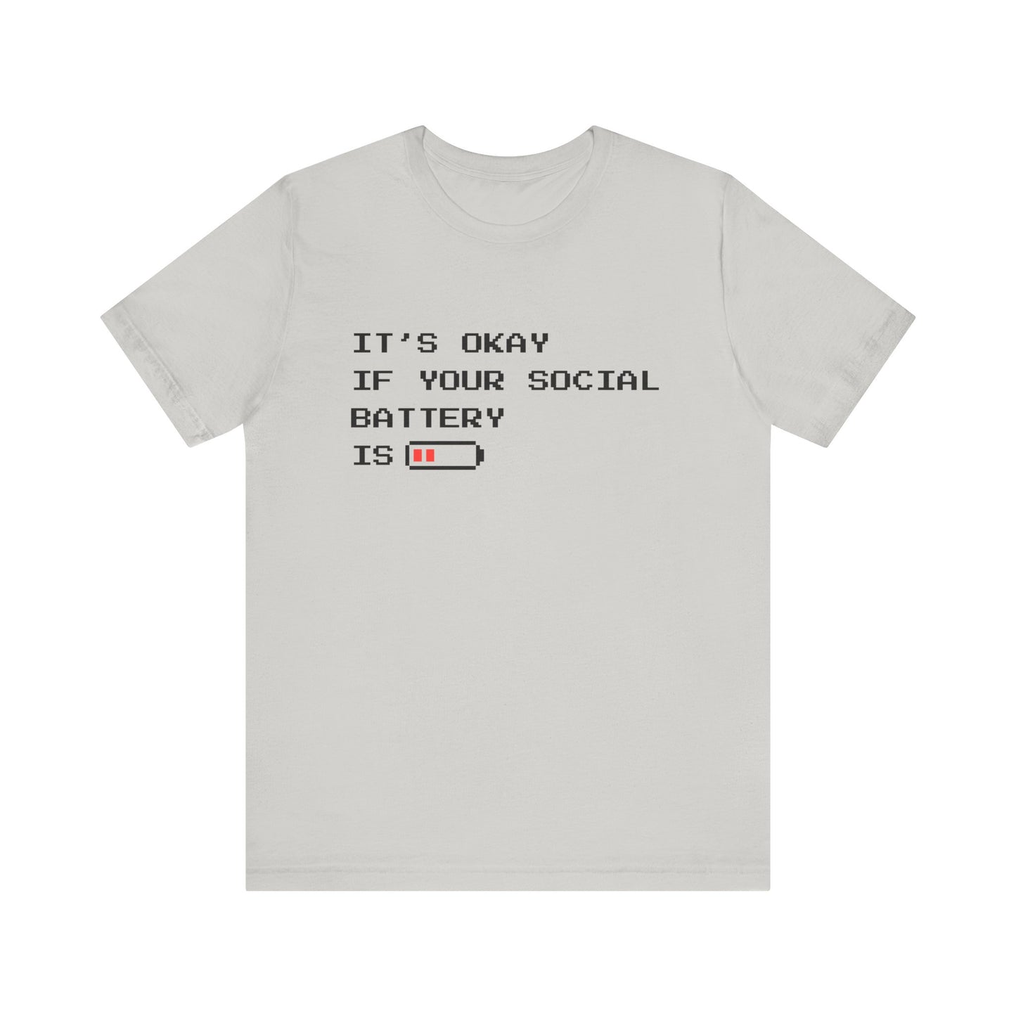 Social Battery Low T‑Shirt – Light