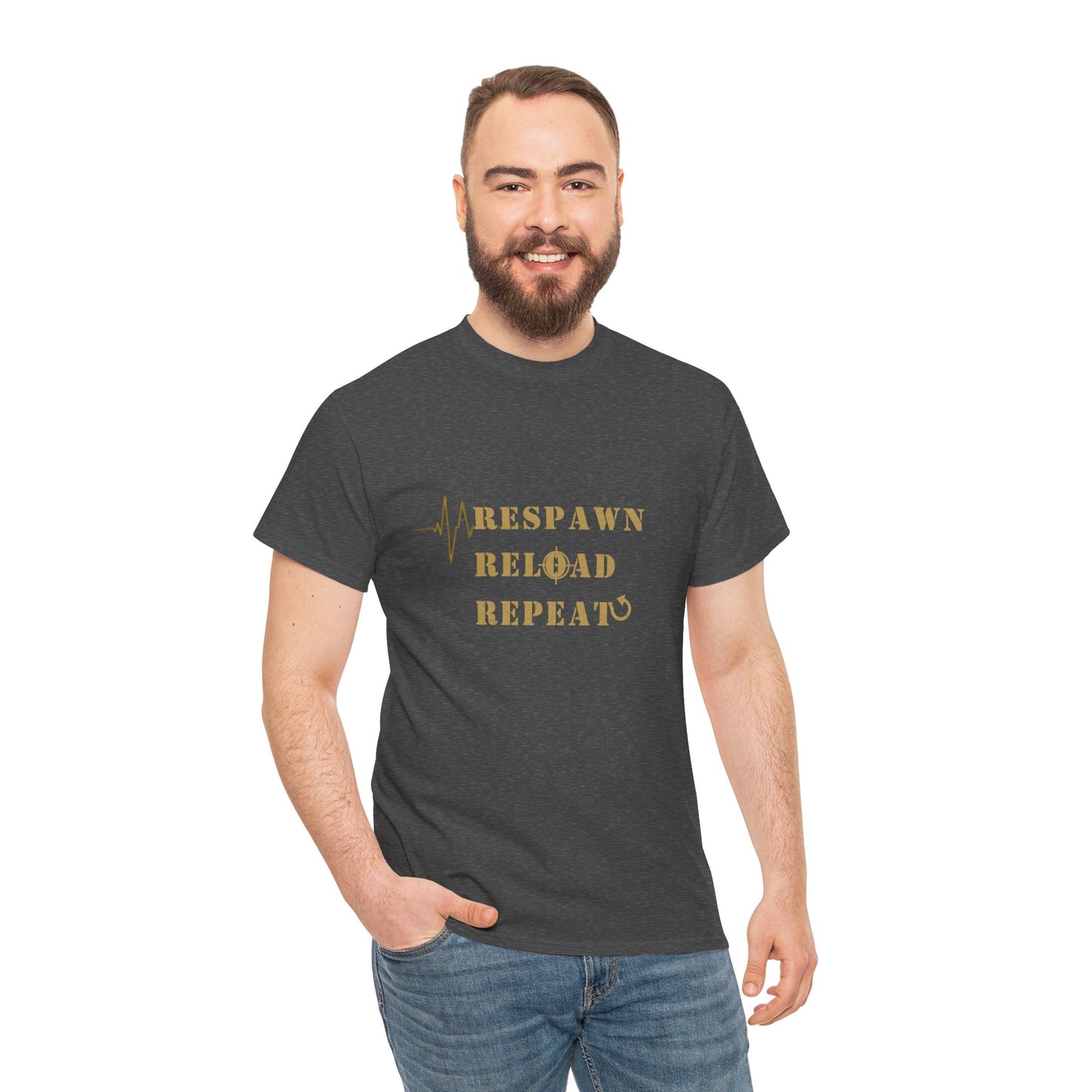 Respawn Reload Repeat T‑Shirt – Dark