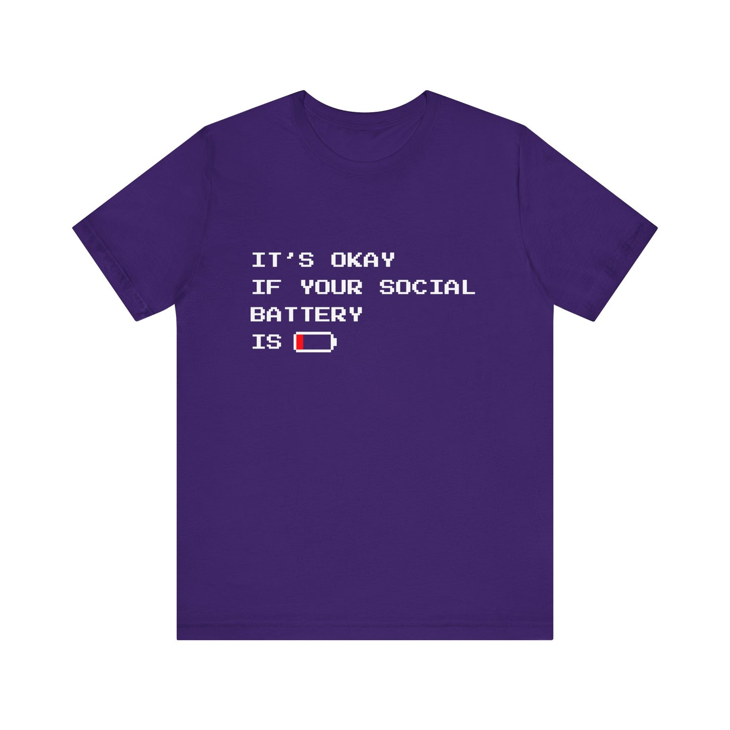 Social Battery Low T‑Shirt – Dark