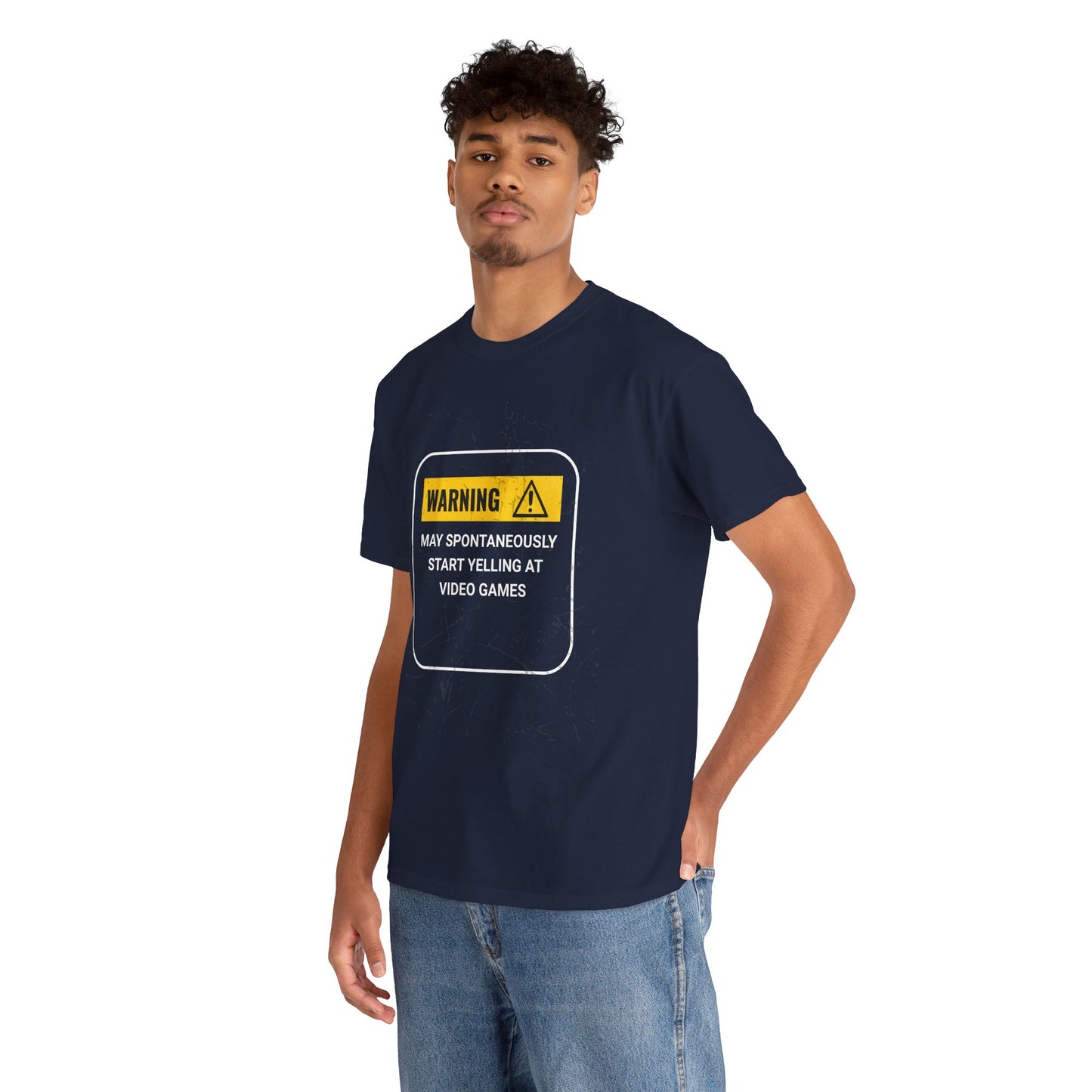 Funny Gamer Warning T‑Shirt – Dark