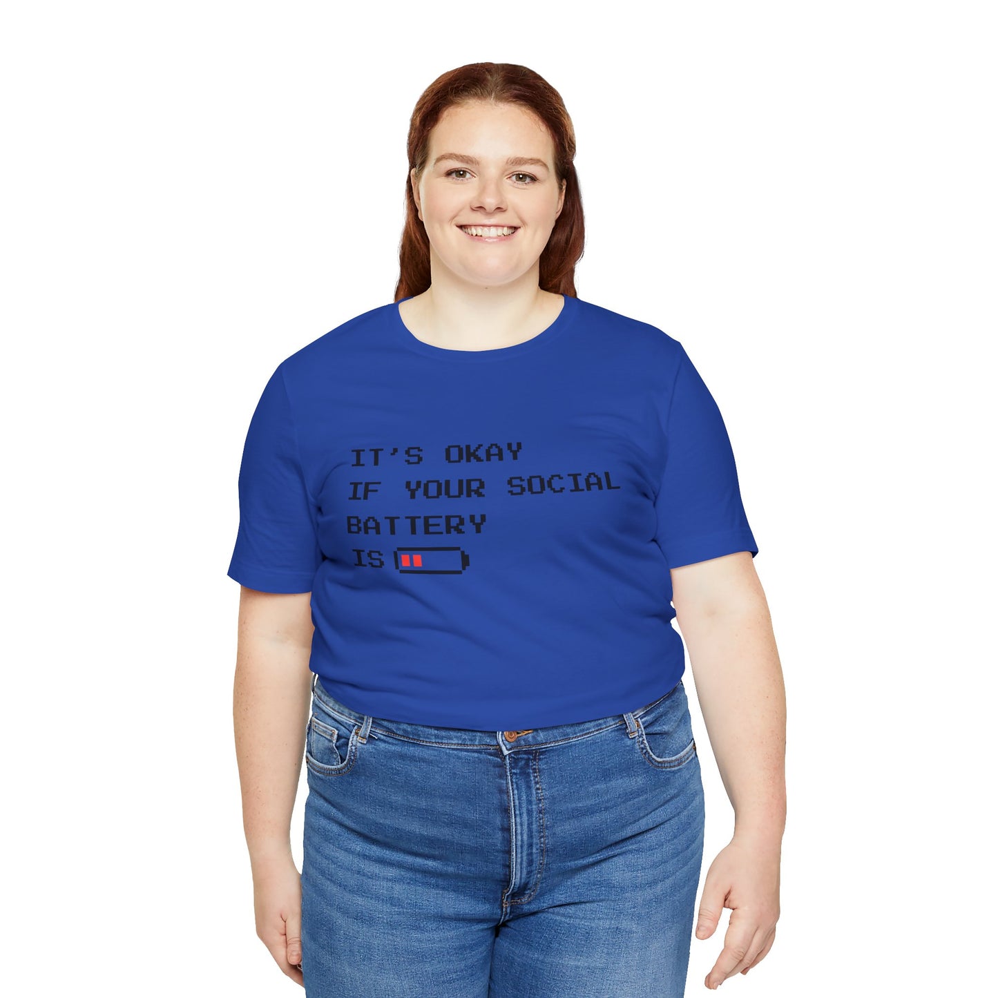 Social Battery Low T‑Shirt – Light