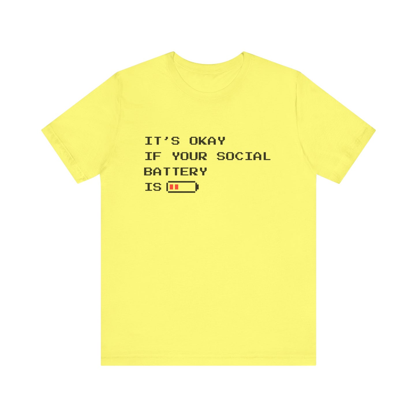 Social Battery Low T‑Shirt – Light