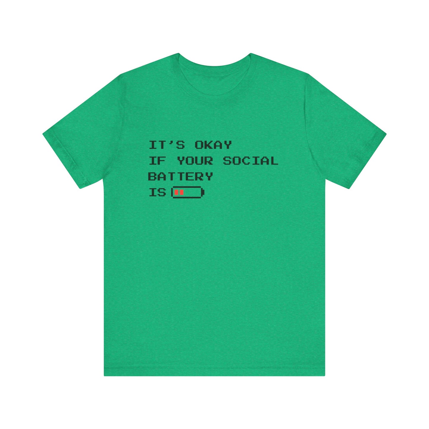 Social Battery Low T‑Shirt – Light