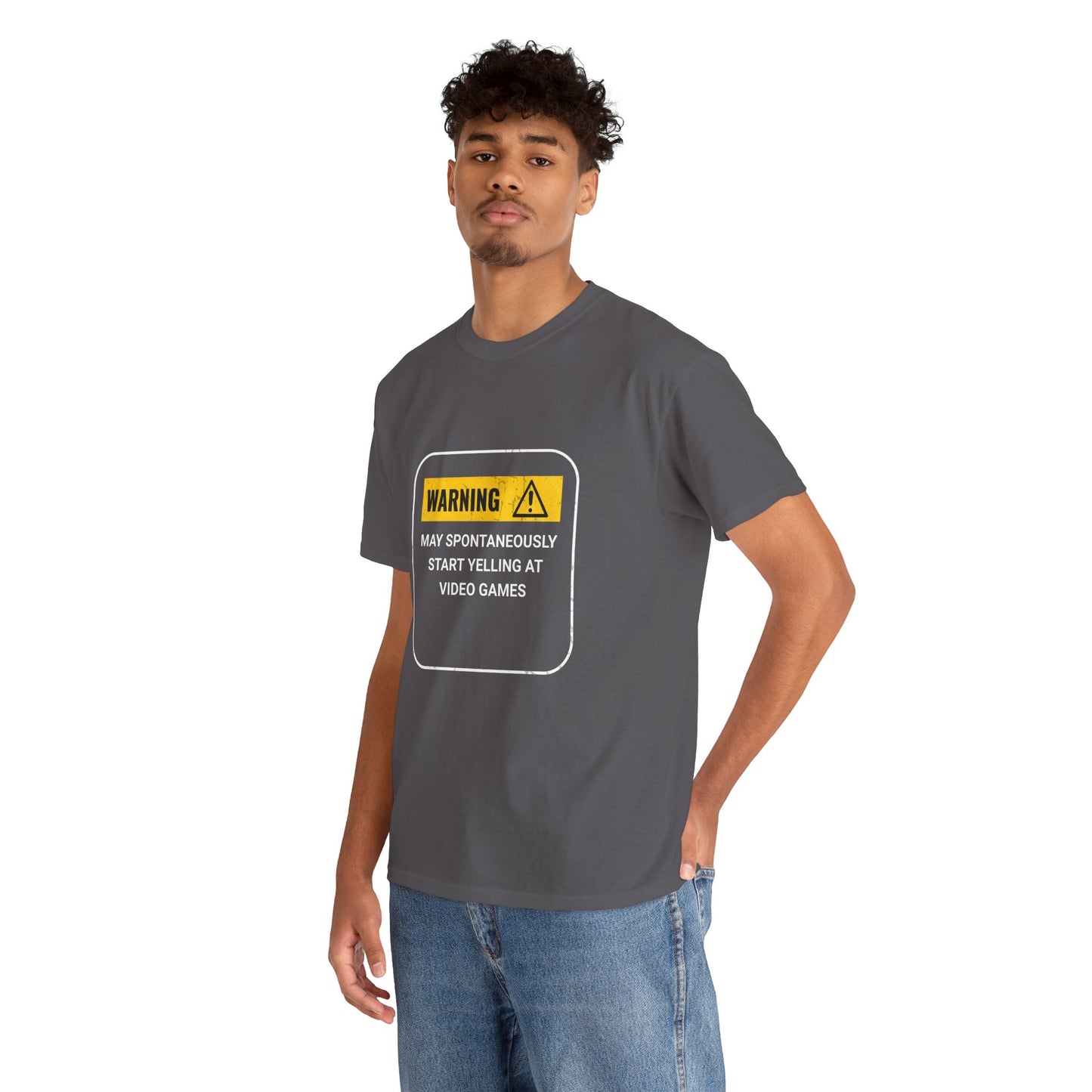 Funny Gamer Warning T‑Shirt – Dark