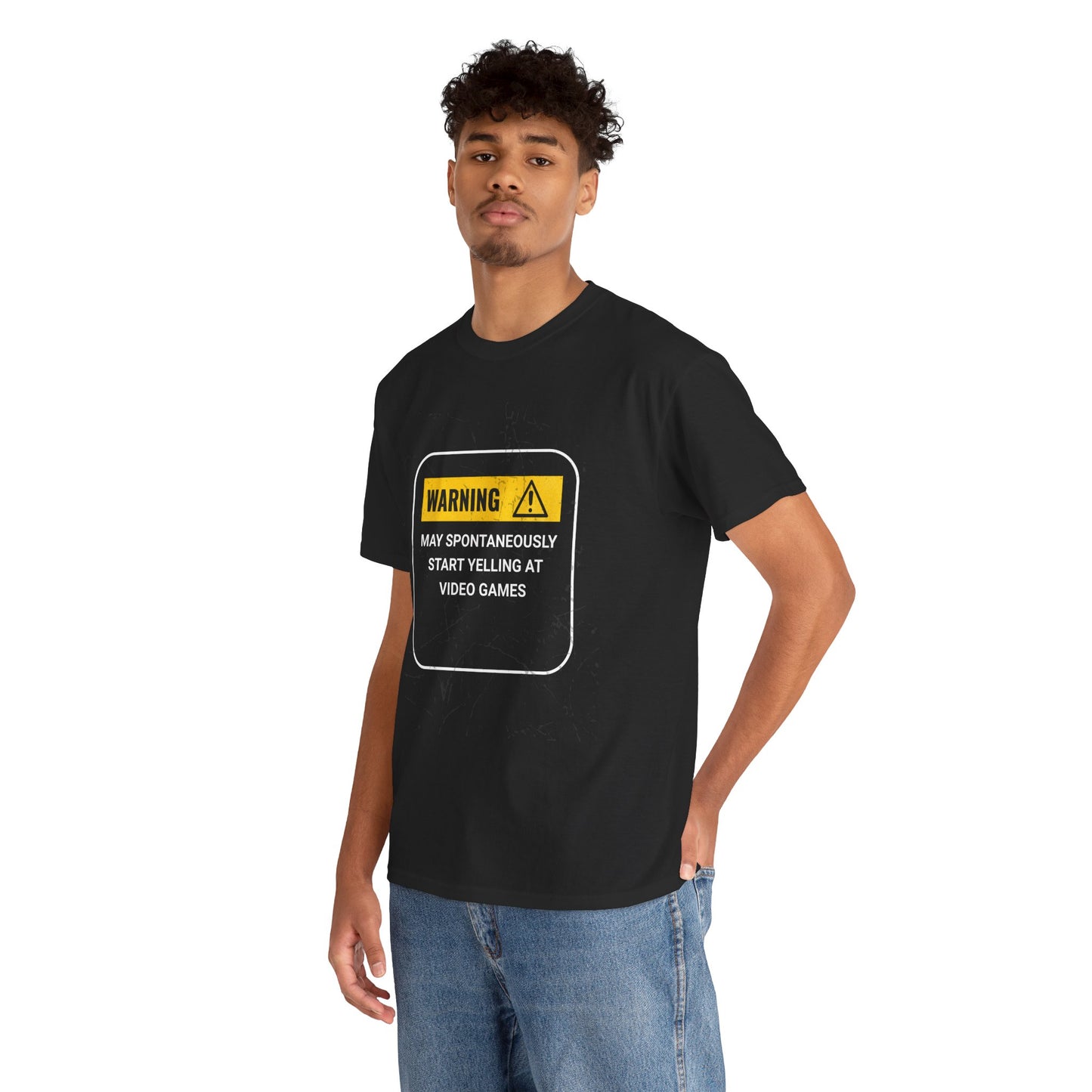 Funny Gamer Warning T‑Shirt – Dark