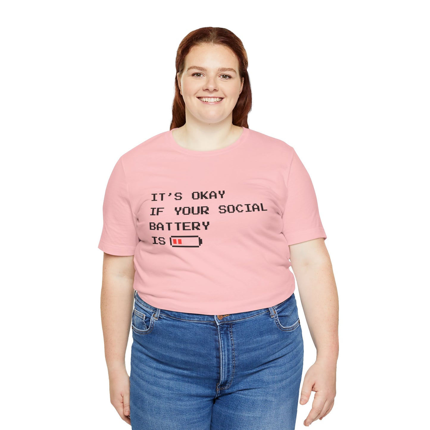 Social Battery Low T‑Shirt – Light