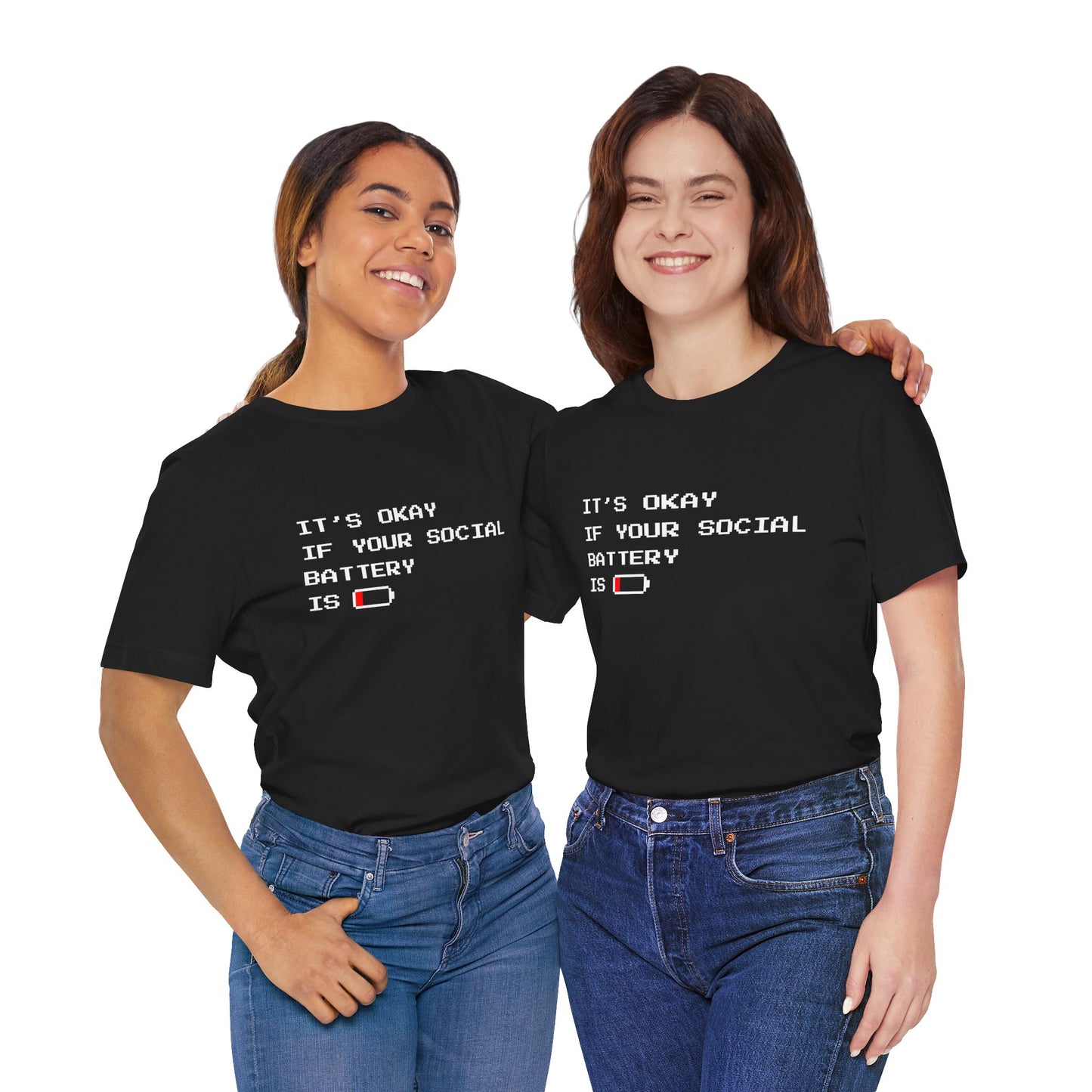 Social Battery Low T‑Shirt – Dark