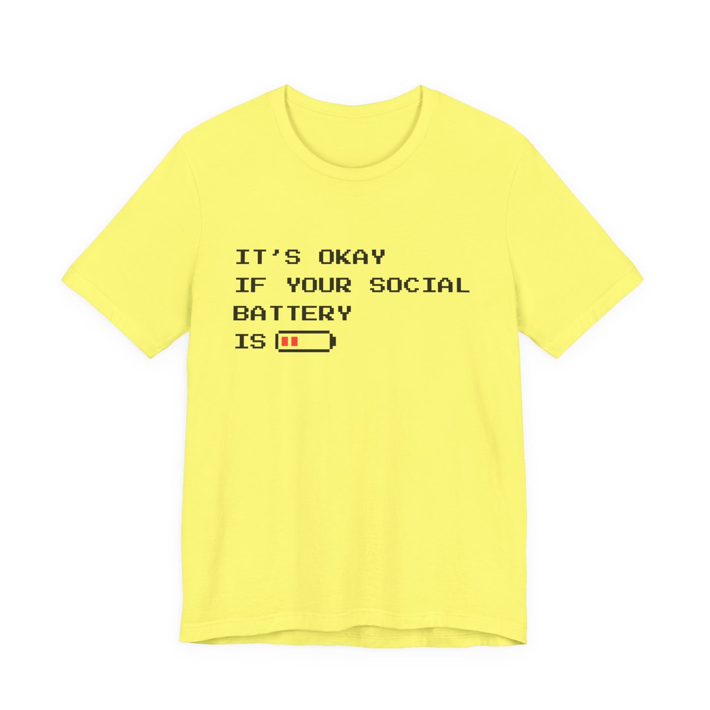 Social Battery Low T‑Shirt – Light