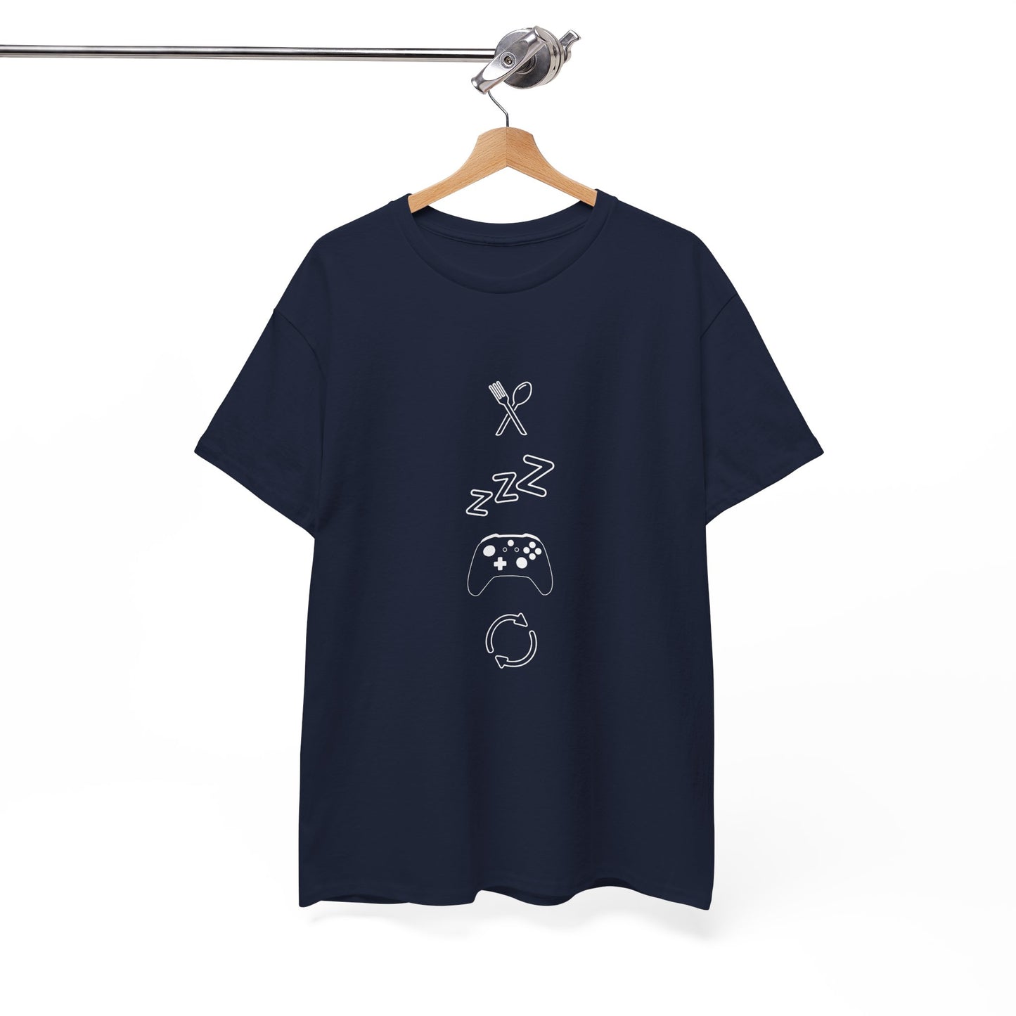 Eat Sleep Game Repeat T‑Shirt – Dark