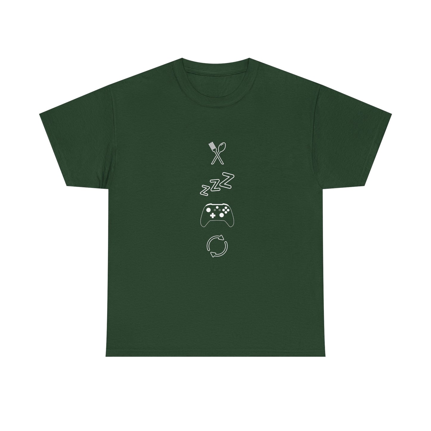 Eat Sleep Game Repeat T‑Shirt – Dark