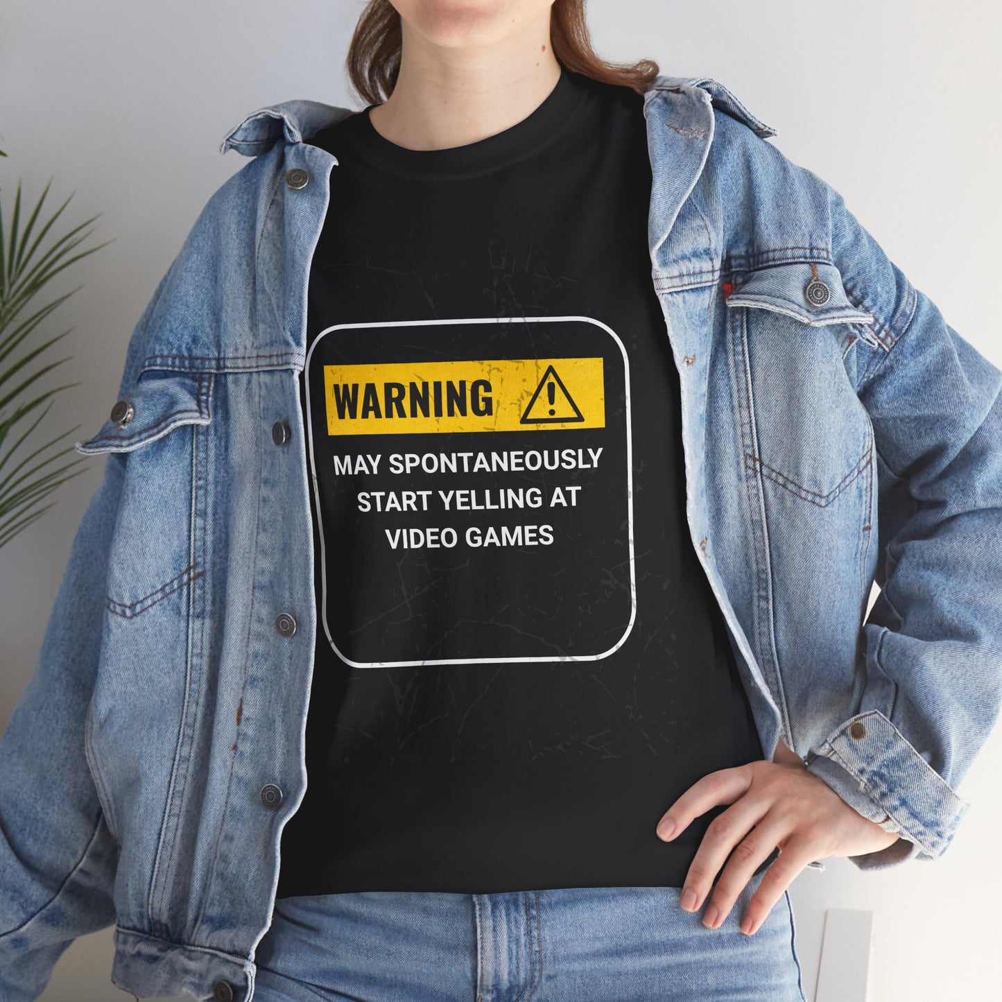 Funny Gamer Warning T‑Shirt – Dark