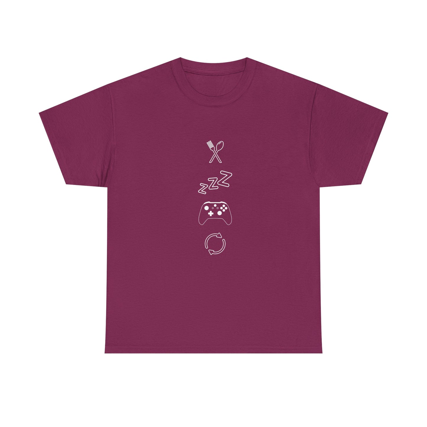 Eat Sleep Game Repeat T‑Shirt – Dark