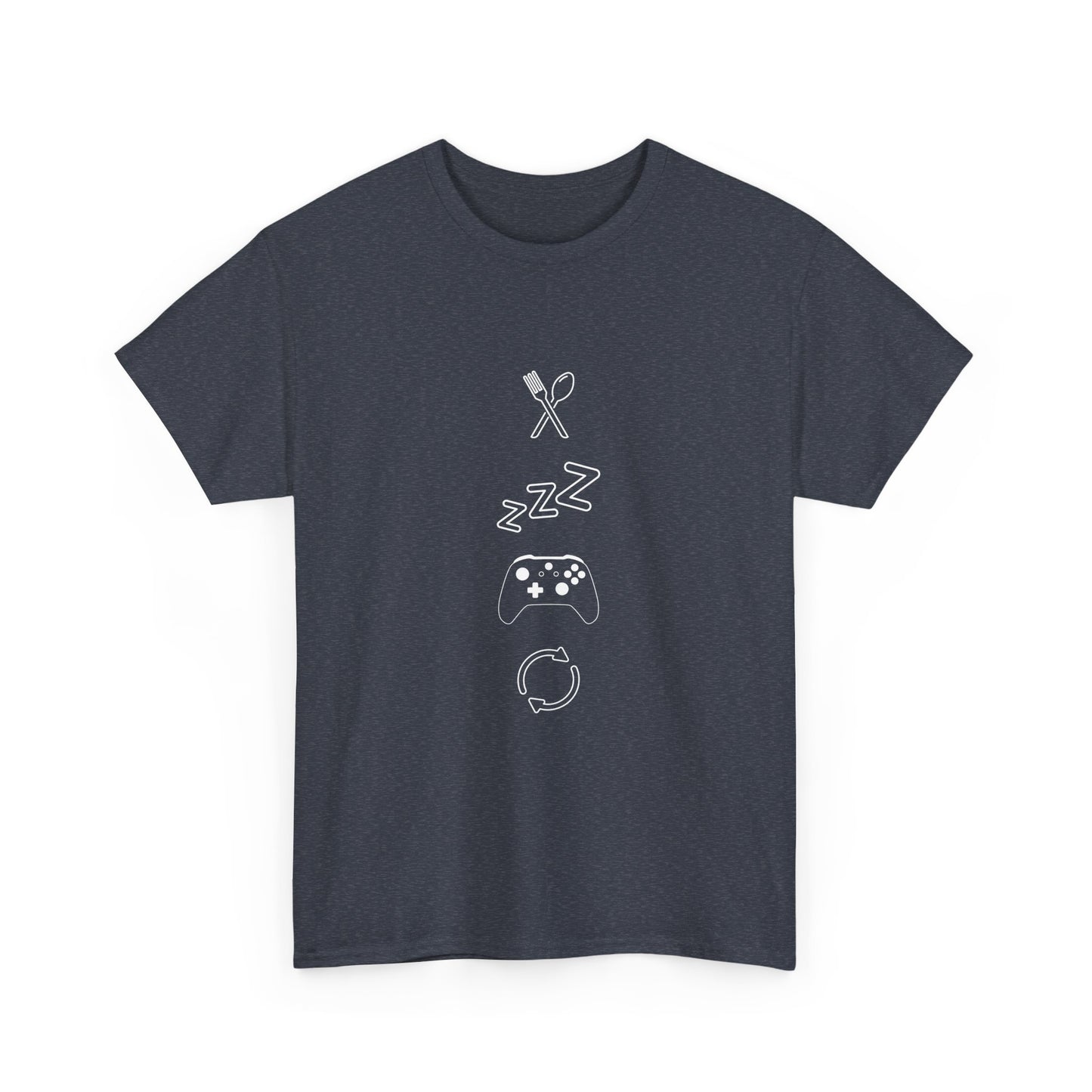 Eat Sleep Game Repeat T‑Shirt – Dark
