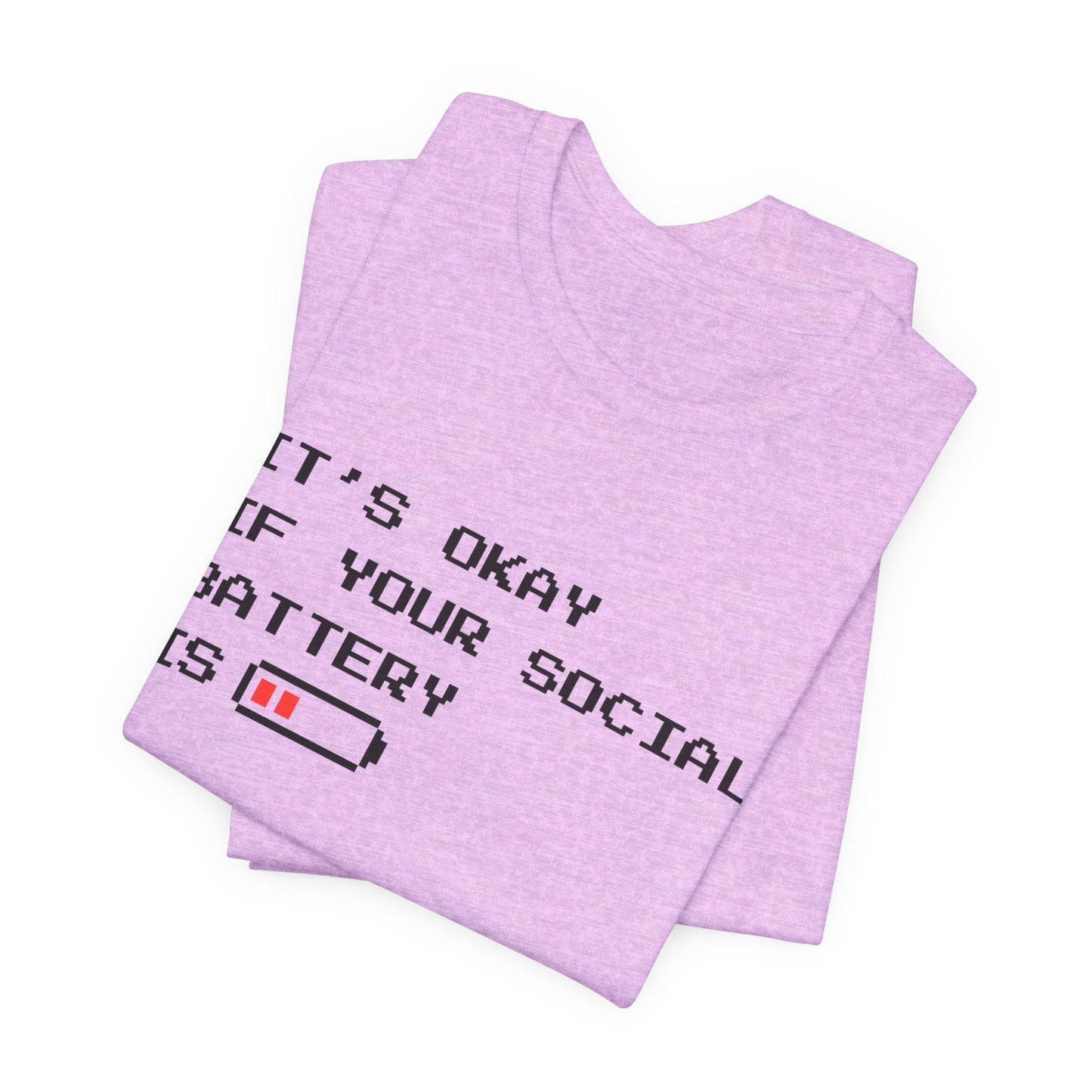 Social Battery Low T‑Shirt – Light