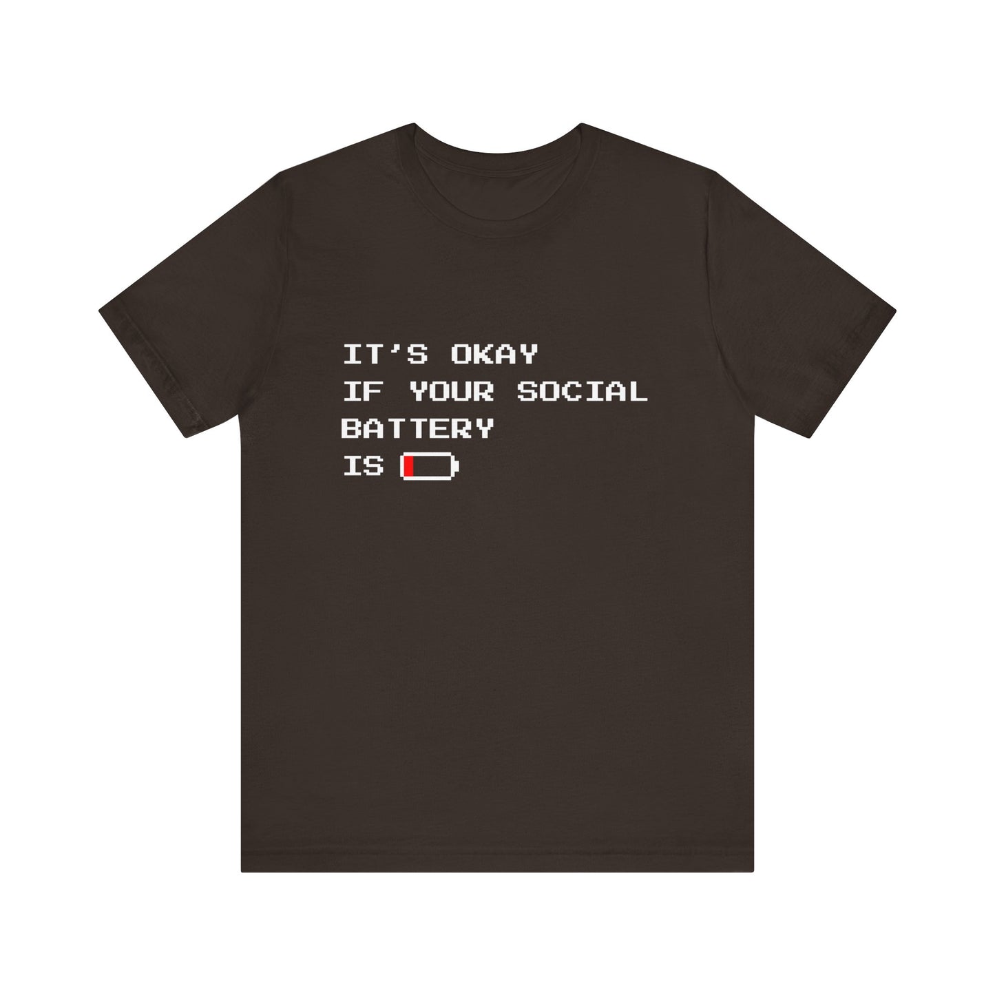 Social Battery Low T‑Shirt – Dark