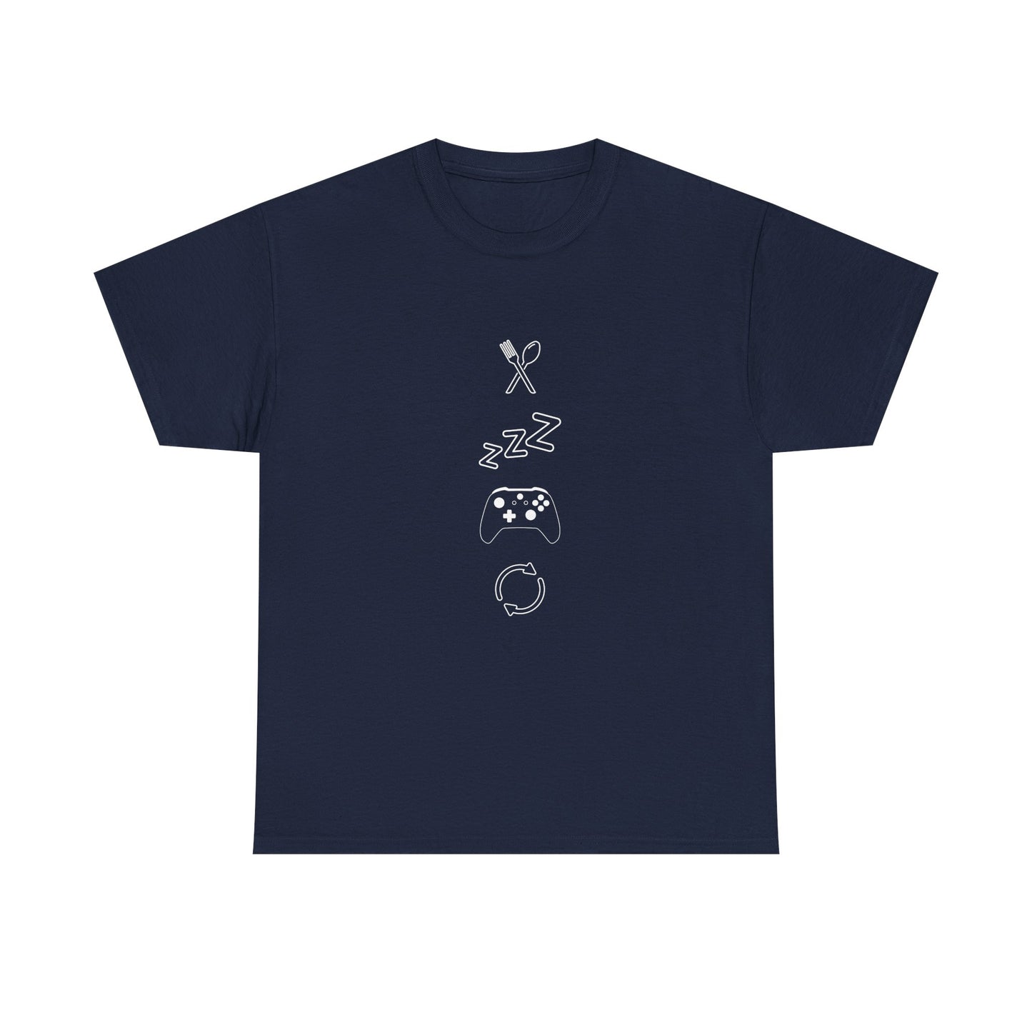 Eat Sleep Game Repeat T‑Shirt – Dark