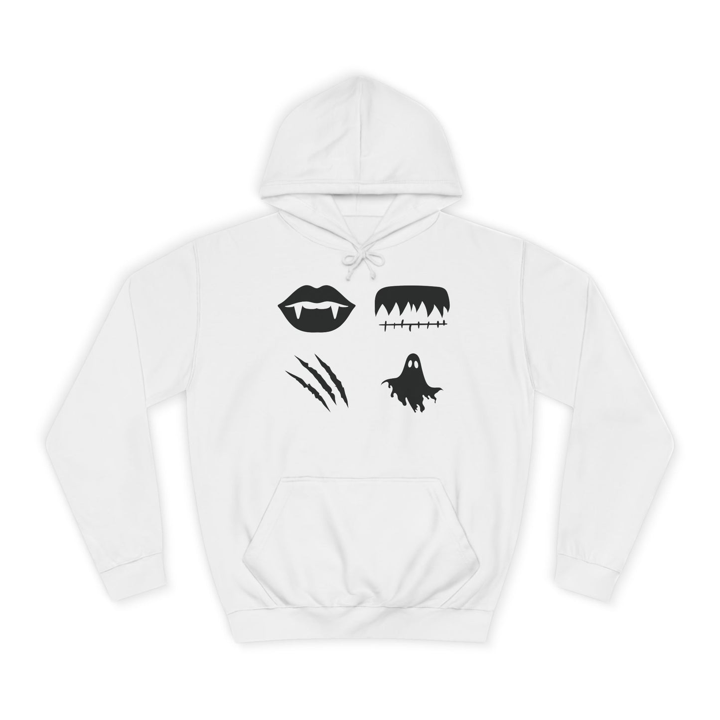 Minimalist Horror Icons Hoodie