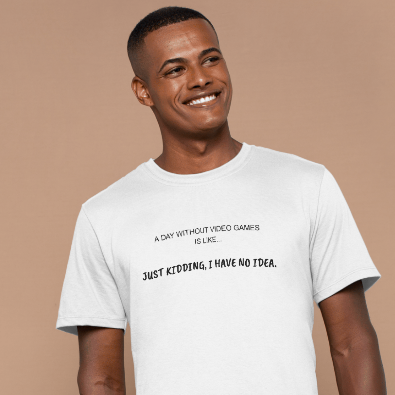 A Day Without Video Games T‑Shirt – Light