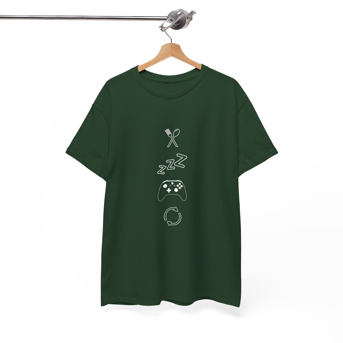 Eat Sleep Game Repeat T‑Shirt – Dark