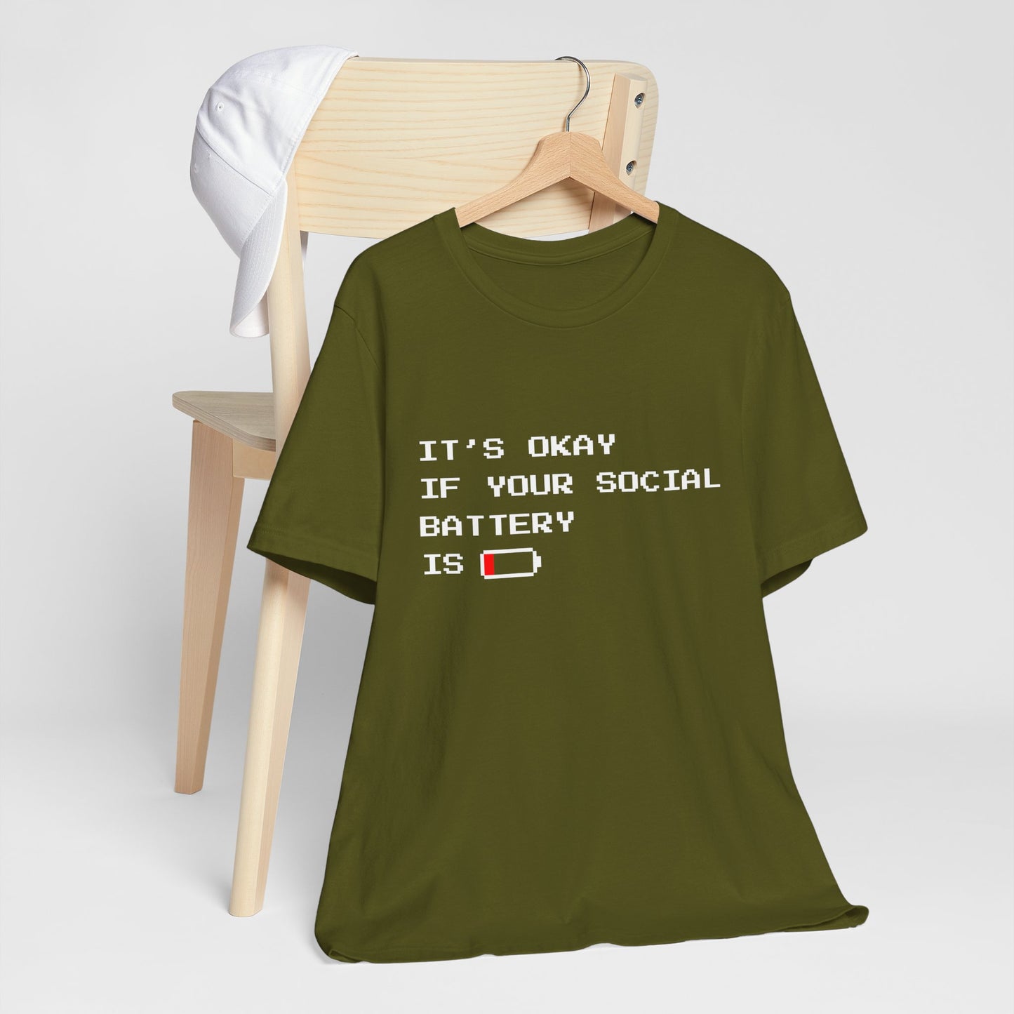 Social Battery Low T‑Shirt – Dark