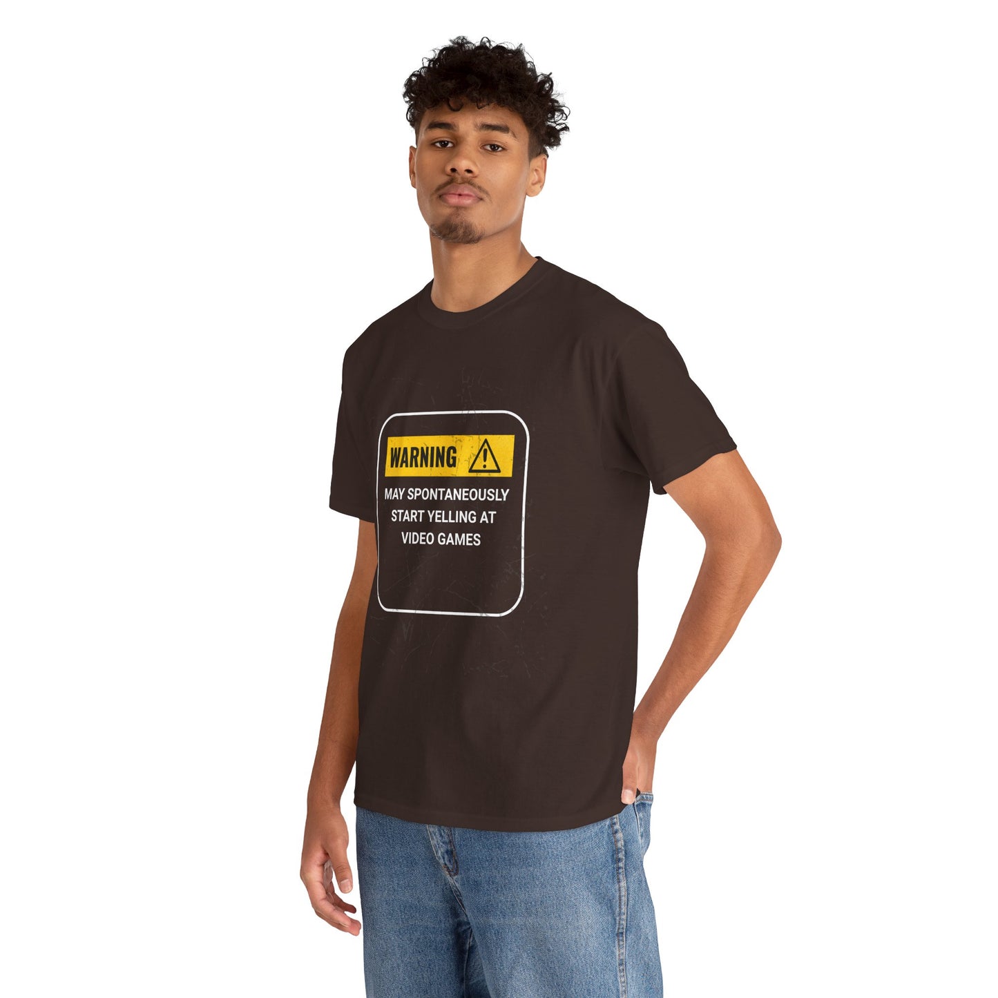 Funny Gamer Warning T‑Shirt – Dark