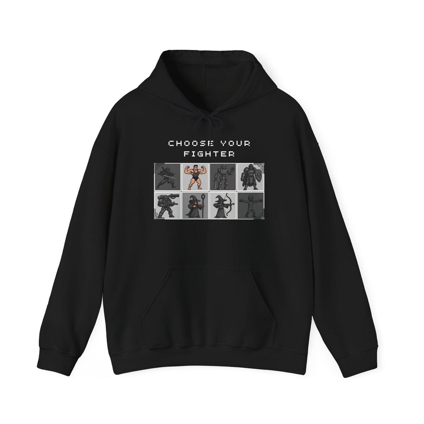 Choose Your Fighter Hoodie (Monochrome Edition)