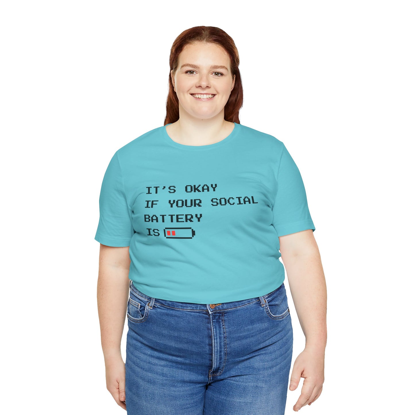 Social Battery Low T‑Shirt – Light