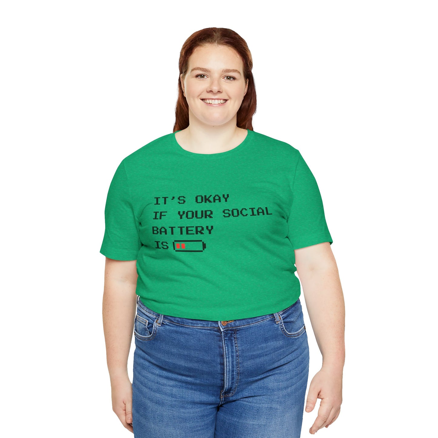 Social Battery Low T‑Shirt – Light
