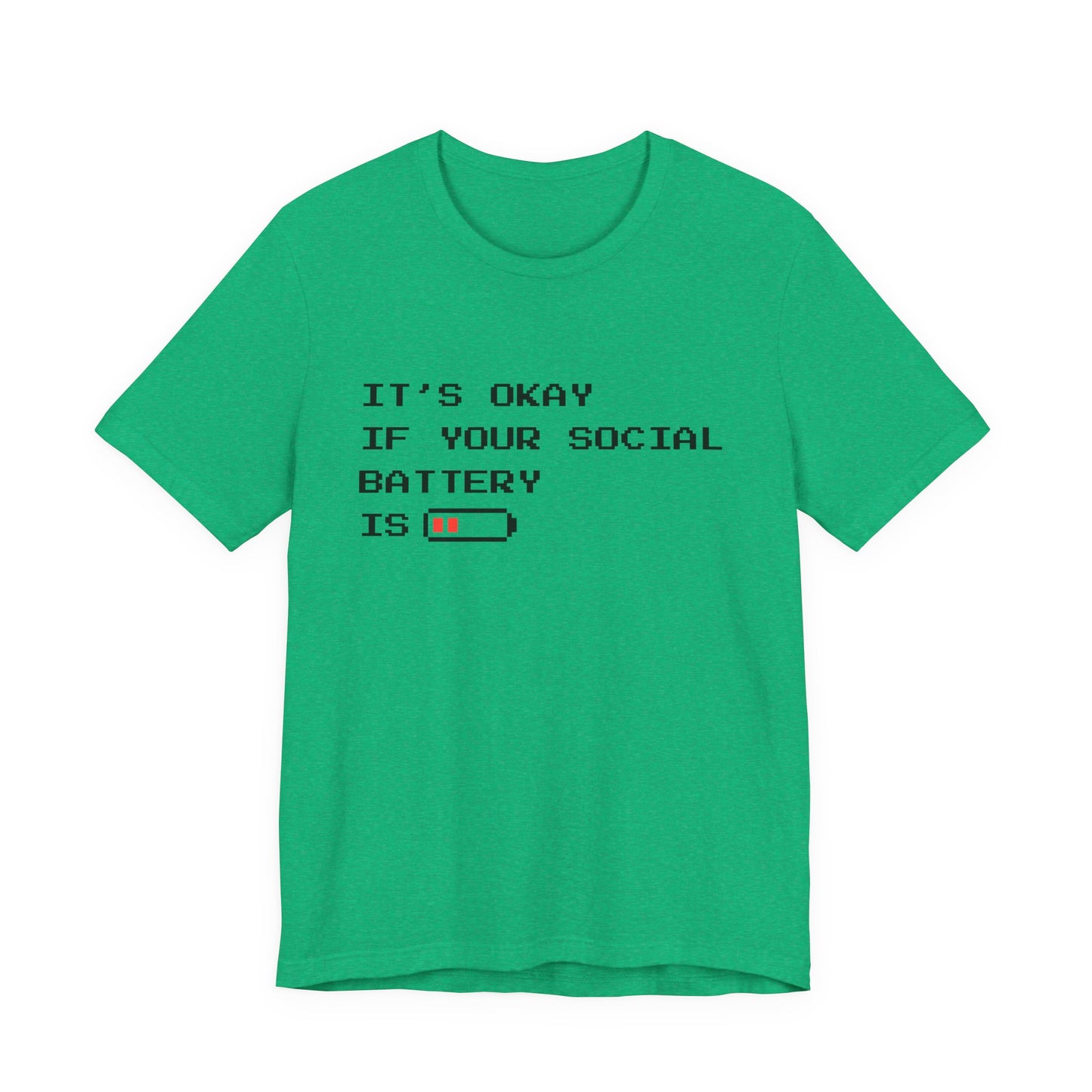 Social Battery Low T‑Shirt – Light