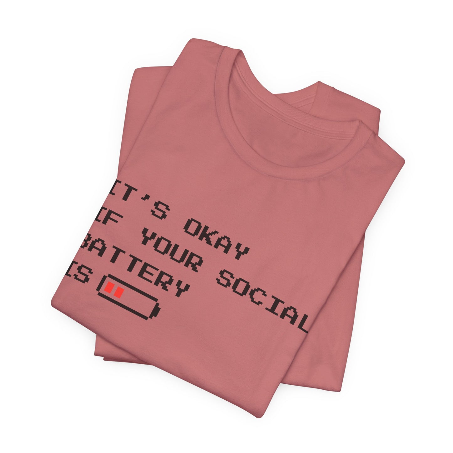 Social Battery Low T‑Shirt – Light