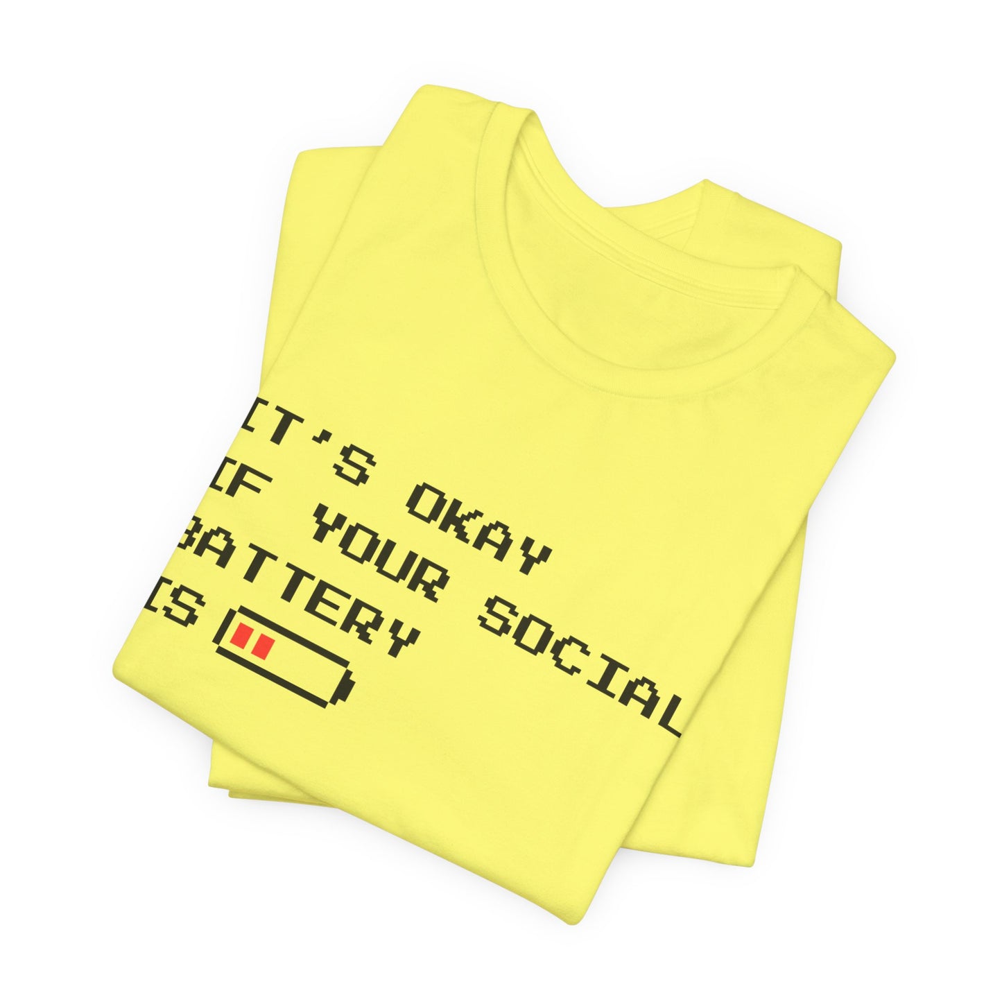 Social Battery Low T‑Shirt – Light