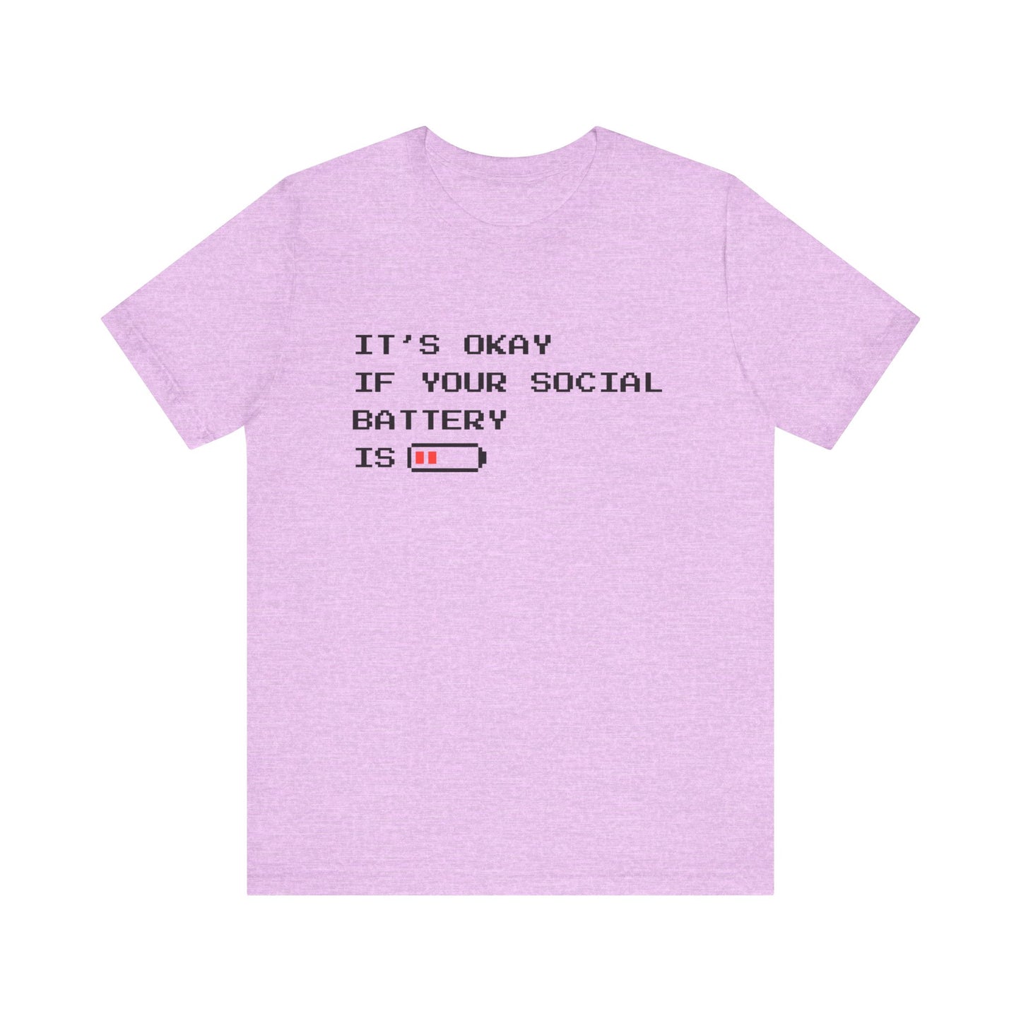 Social Battery Low T‑Shirt – Light
