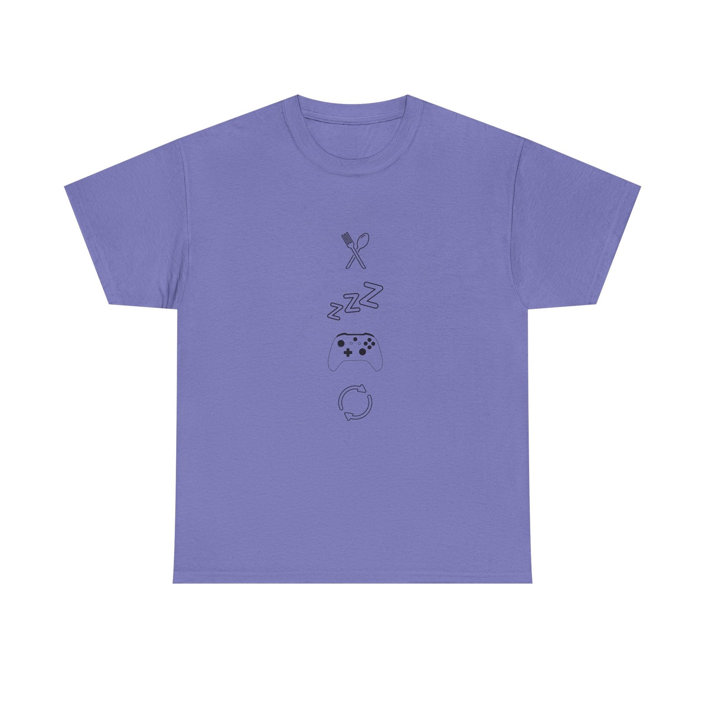 Eat Sleep Game Repeat T‑Shirt – Light