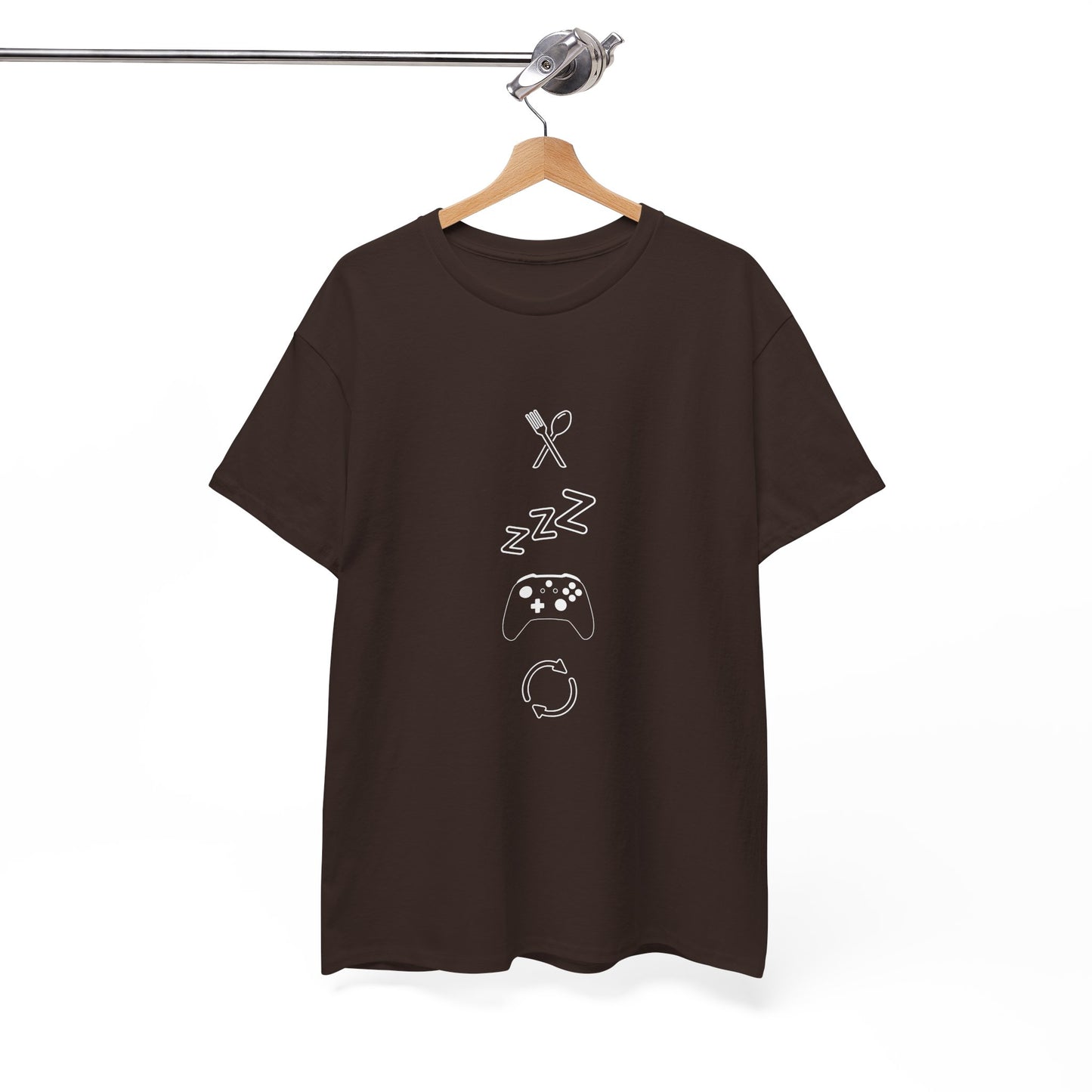 Eat Sleep Game Repeat T‑Shirt – Dark