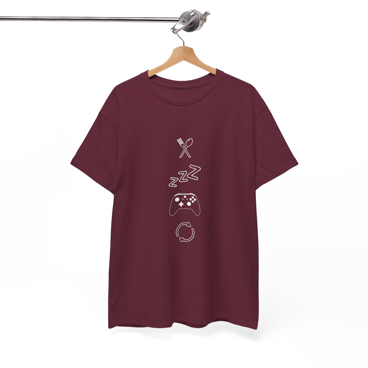 Eat Sleep Game Repeat T‑Shirt – Dark